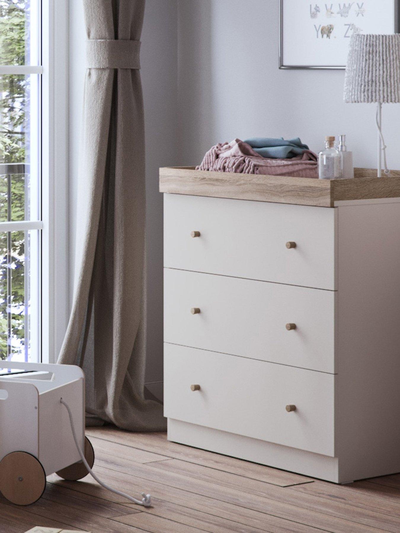 Little Acorns Burlington Dresser - Cashmere  &  Truffle Oak