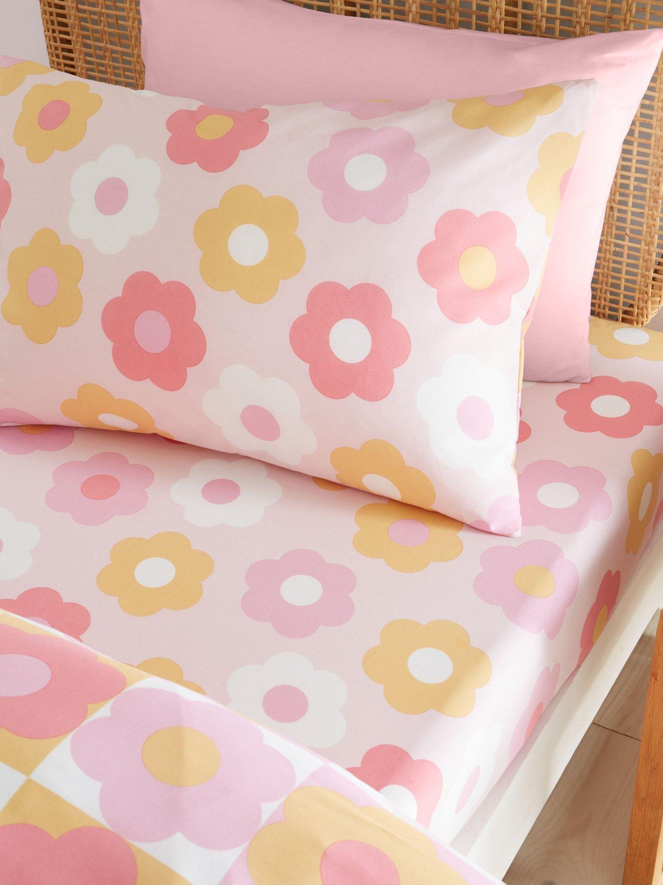 undefined Retro Daisy Fitted Sheet