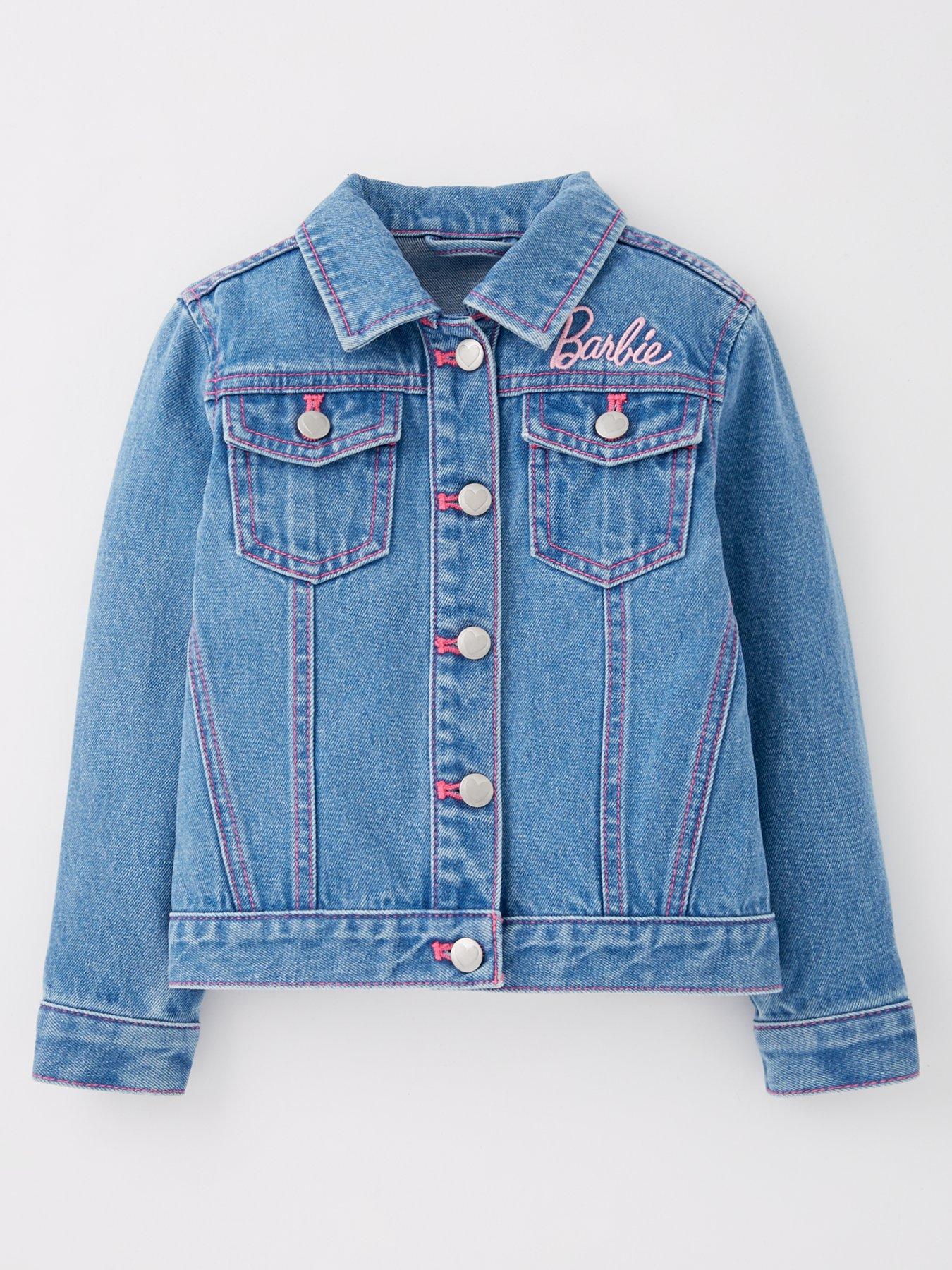  image of barbie-back-print-denim-jacket