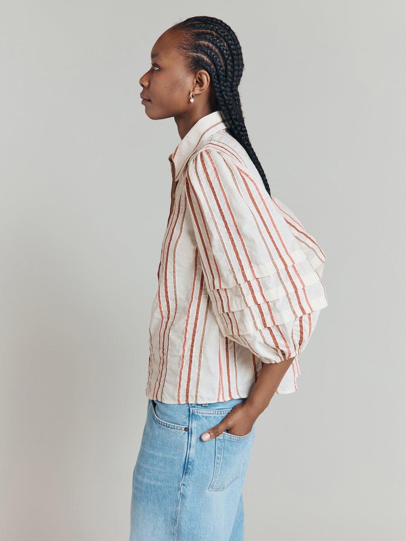  image of ghost-madaline-blouse-beige