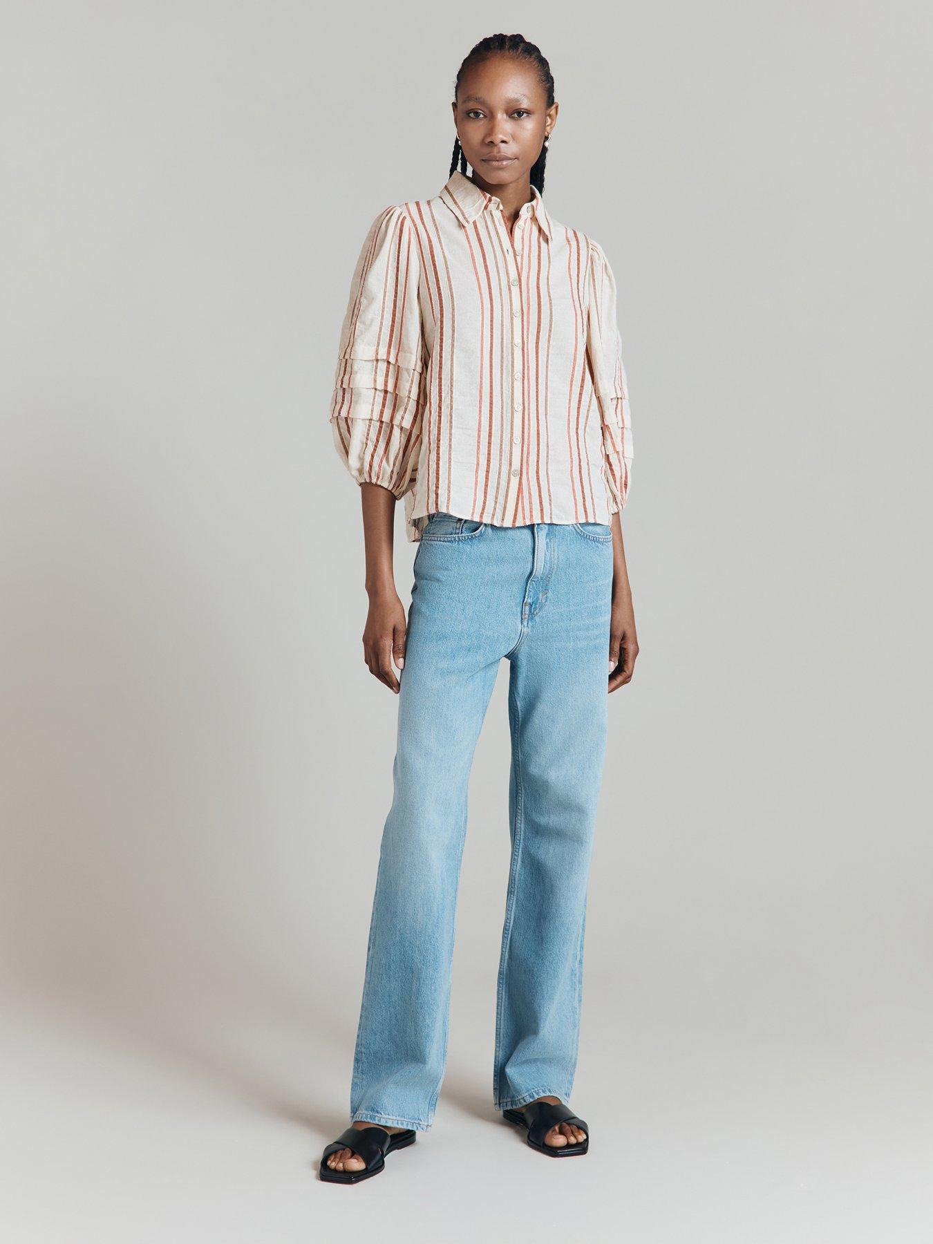  image of ghost-madaline-blouse-beige