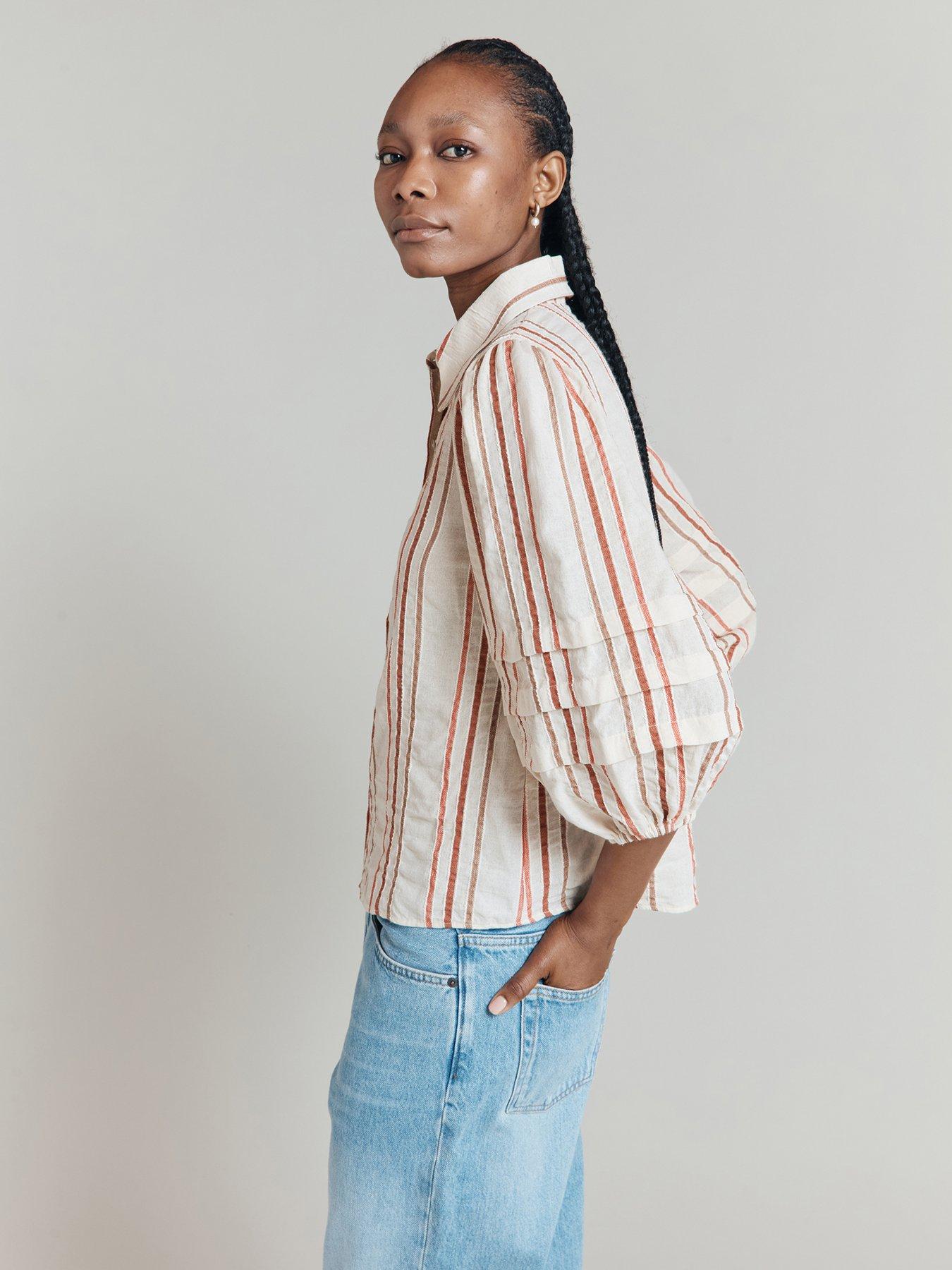  image of ghost-madaline-blouse-beige
