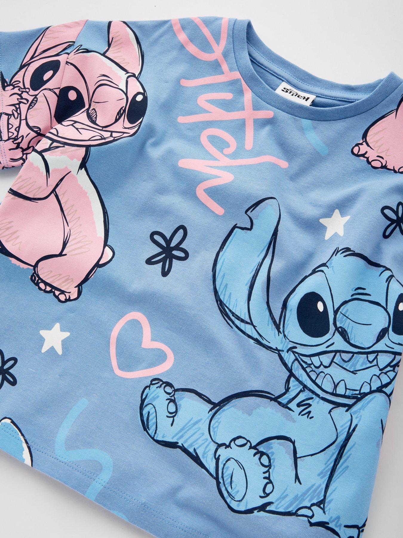  image of disney-lilo-stitch-short-pyjamas-blue