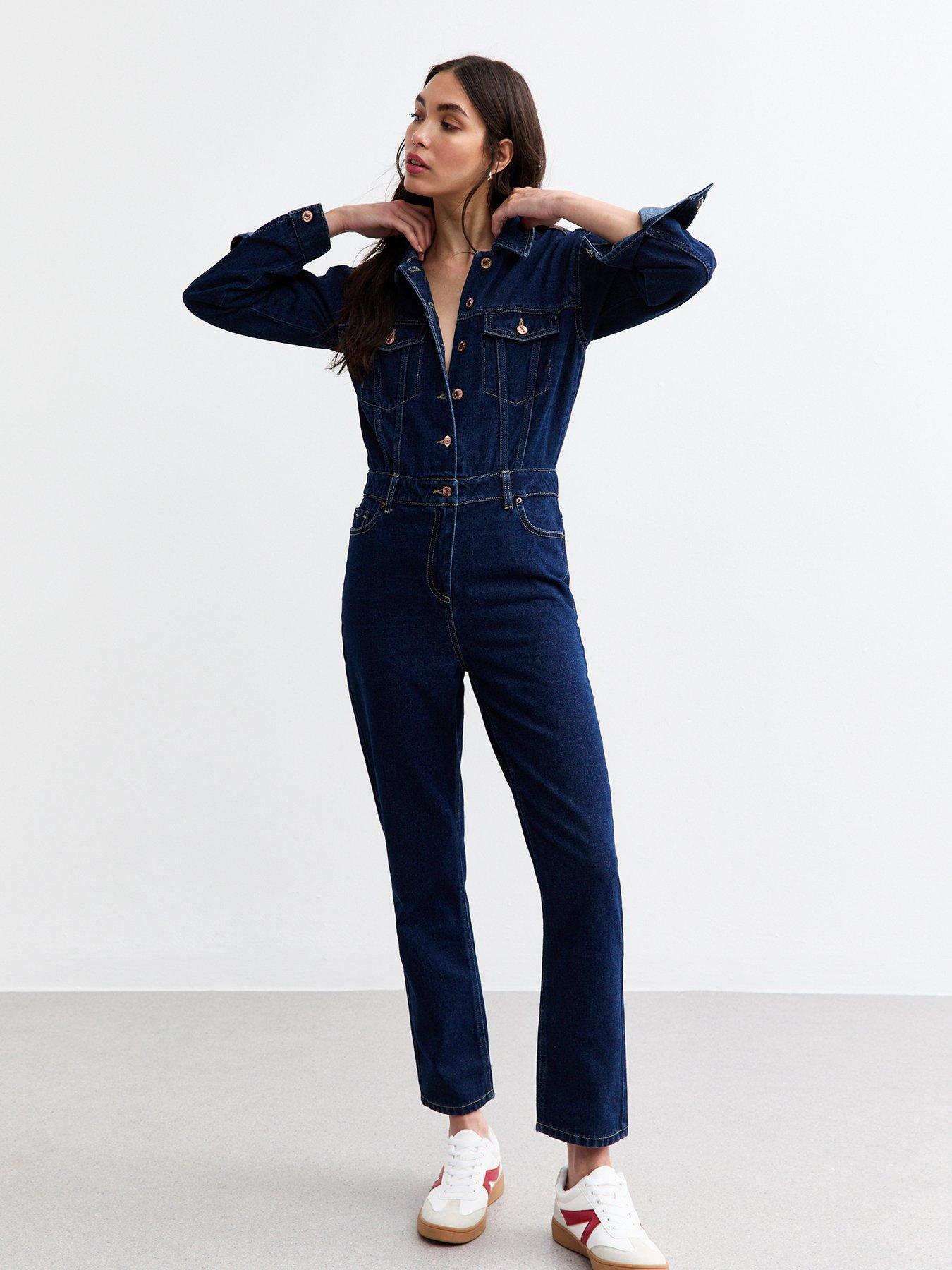 New look denim jumpsuit deals