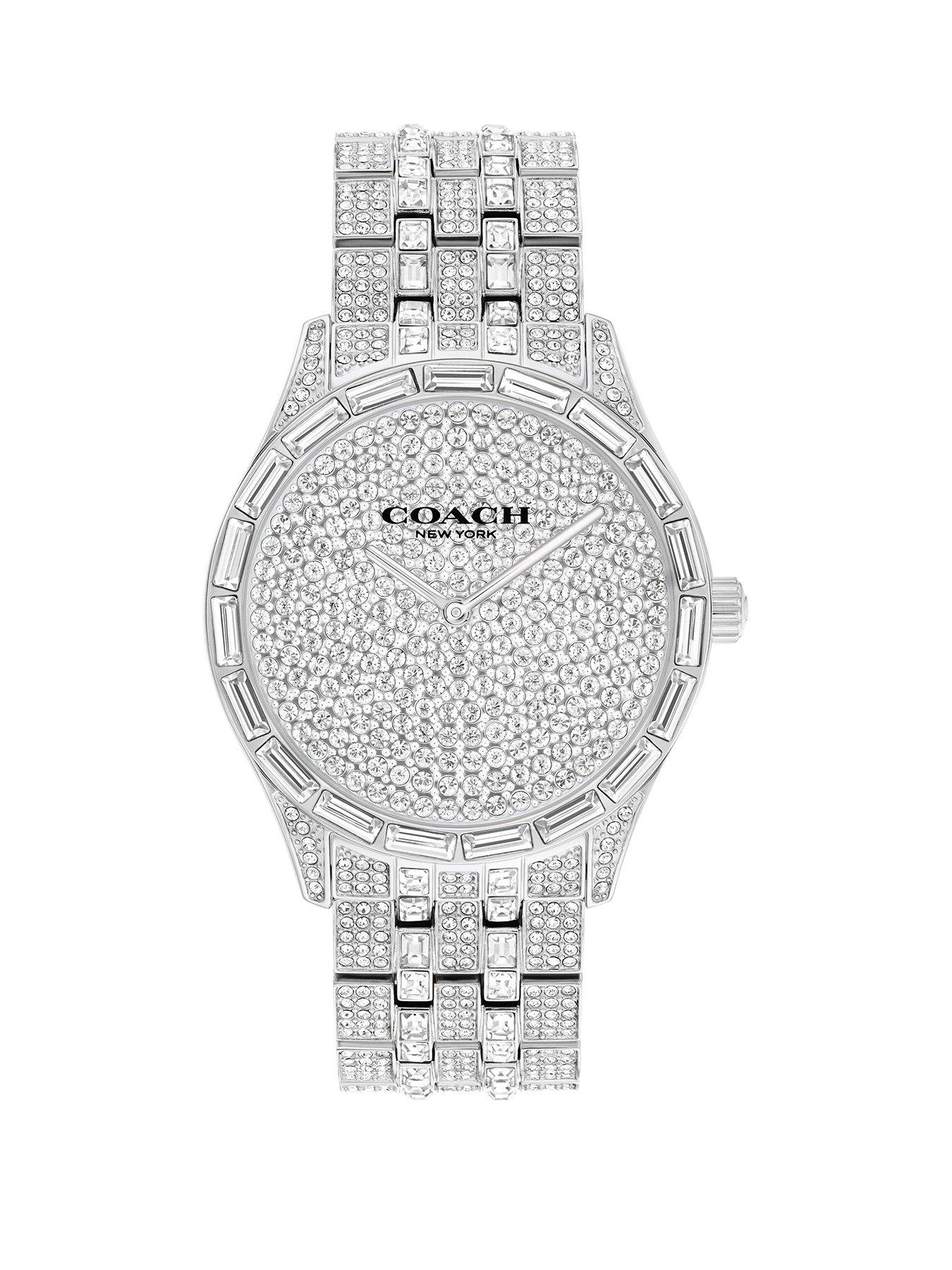  image of coach-ladies-brooks-crystal-set-bracelet-watch