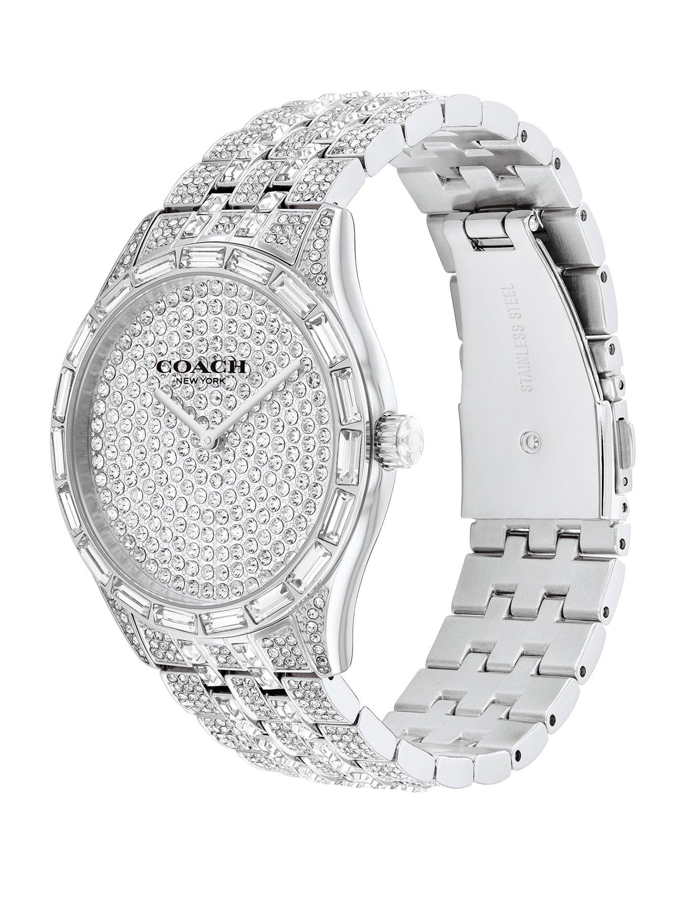  image of coach-ladies-brooks-crystal-set-bracelet-watch