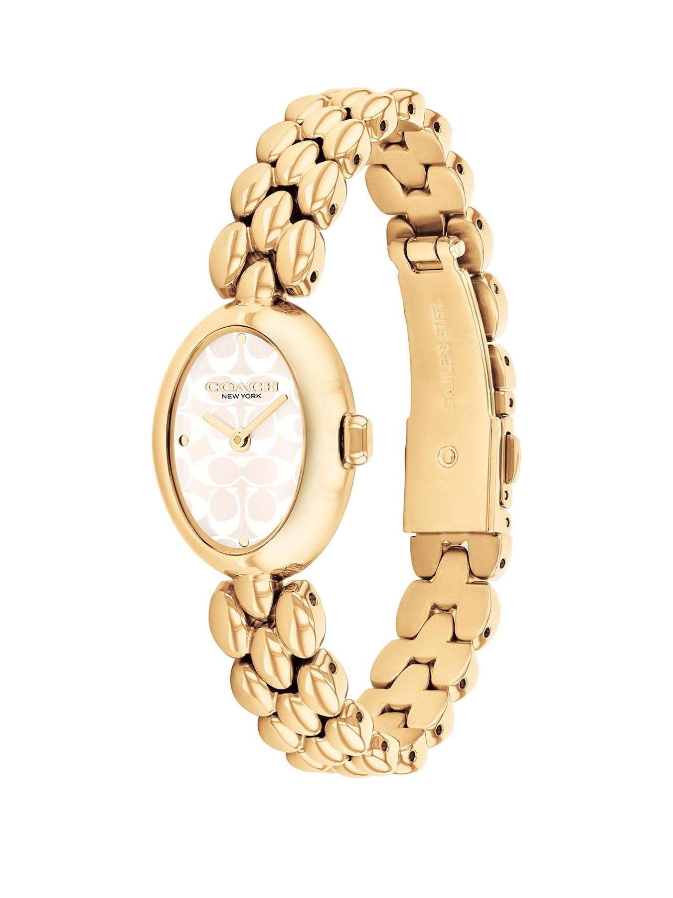 Image 2 of 5 of COACH Ladies Sammy 22mm Oval Gold IP Watch