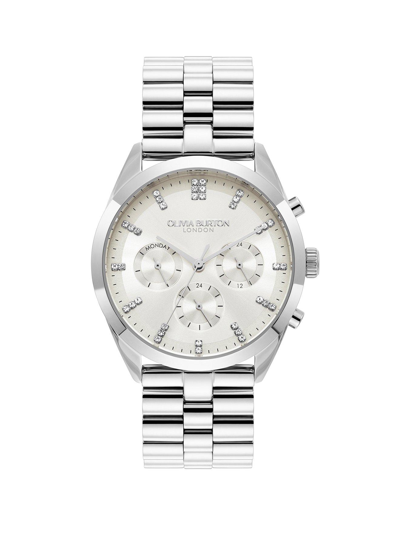 Olivia Burton 38mm City Classic Stainless Steel Multifunction Watch