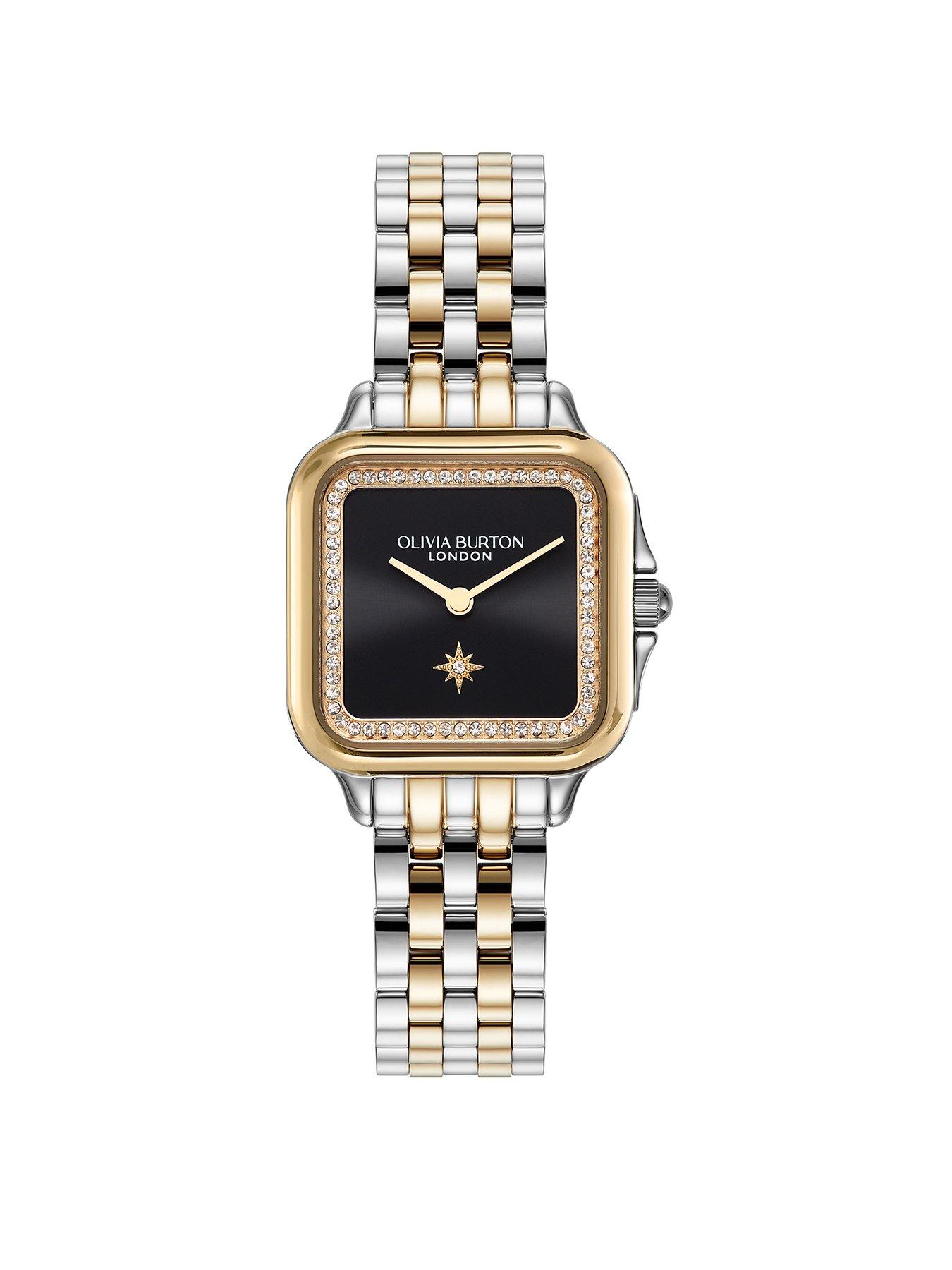 Image 1 of 8 of Olivia Burton 28mm Stainless Steel and Gold Grosvenor Watch