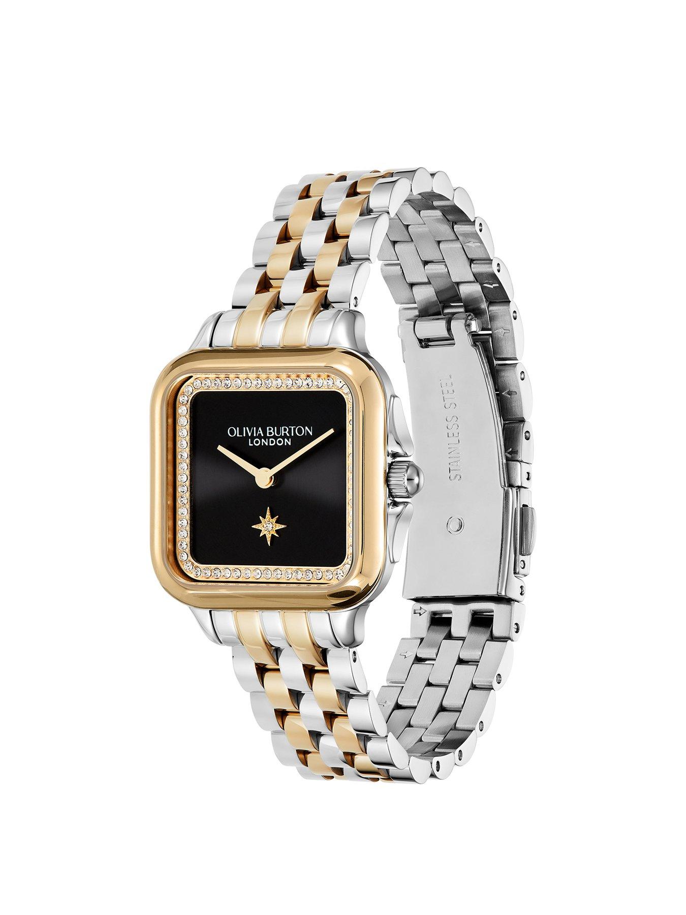 Image 2 of 8 of Olivia Burton 28mm Stainless Steel and Gold Grosvenor Watch