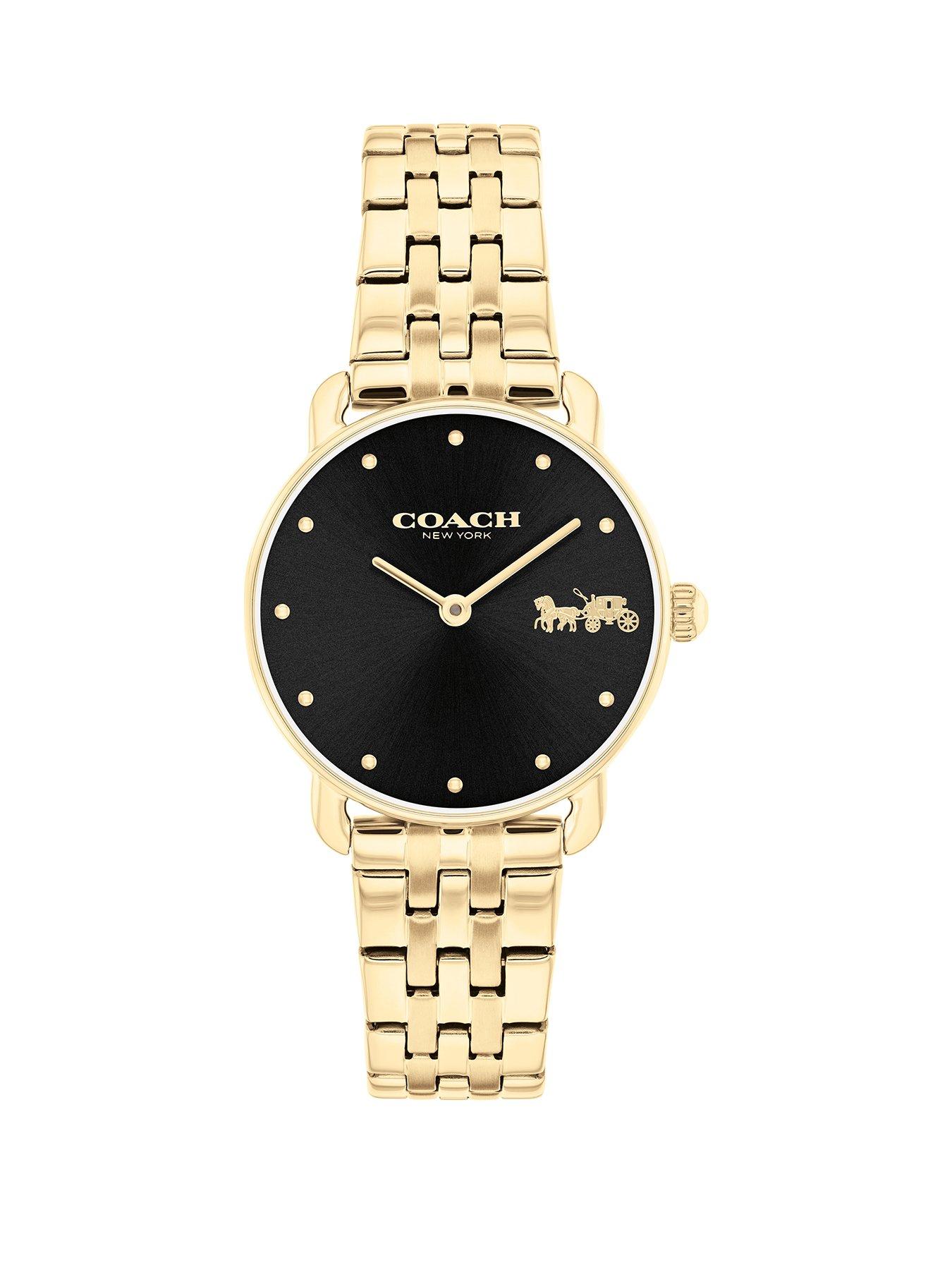  image of coach-ladies-elliot-gold-ip-bracelet-watch