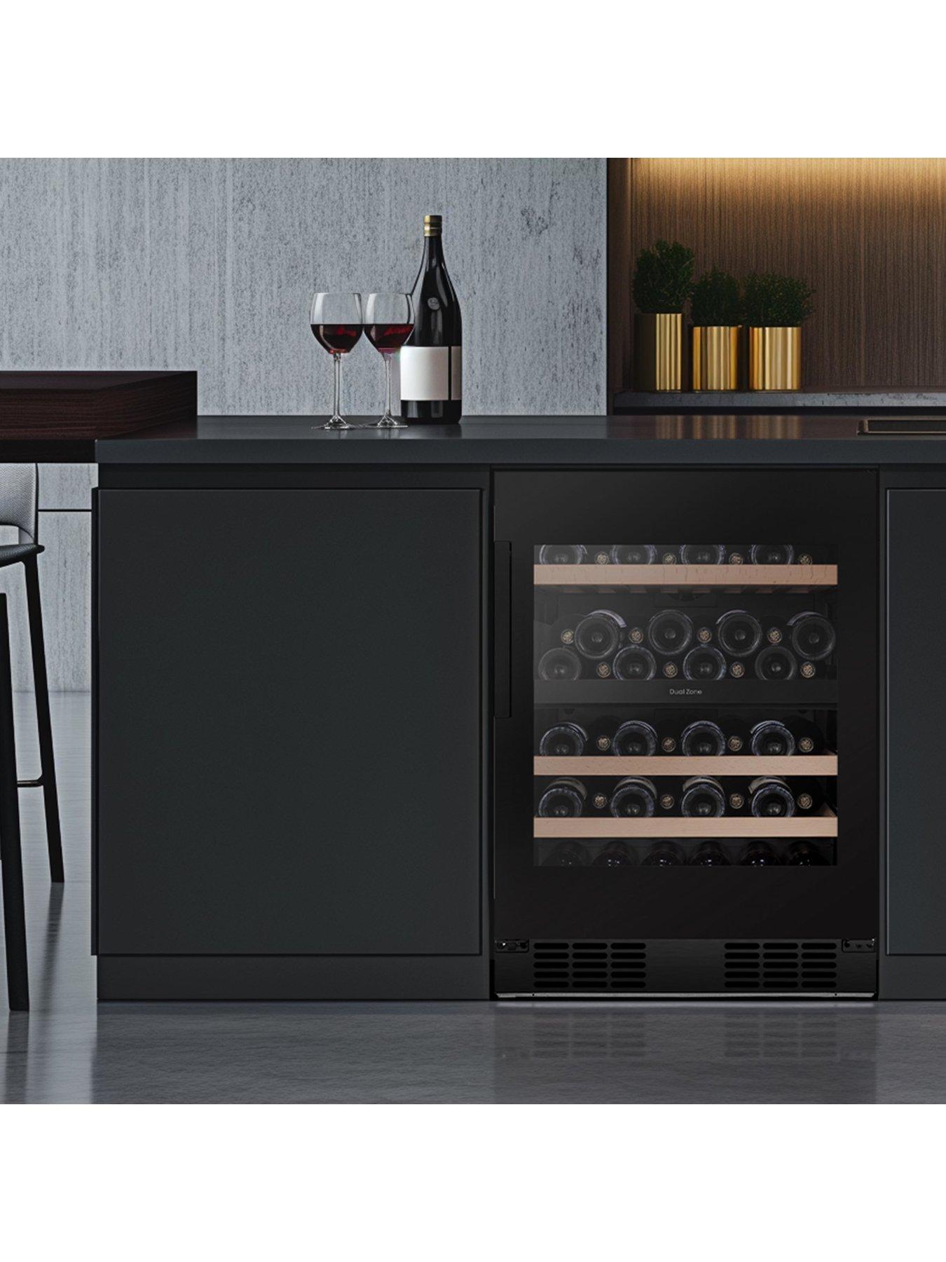  image of hisense-rw3n122gslf-integrated-46-bottlenbspwine-cooler-dual-zone-black-glass