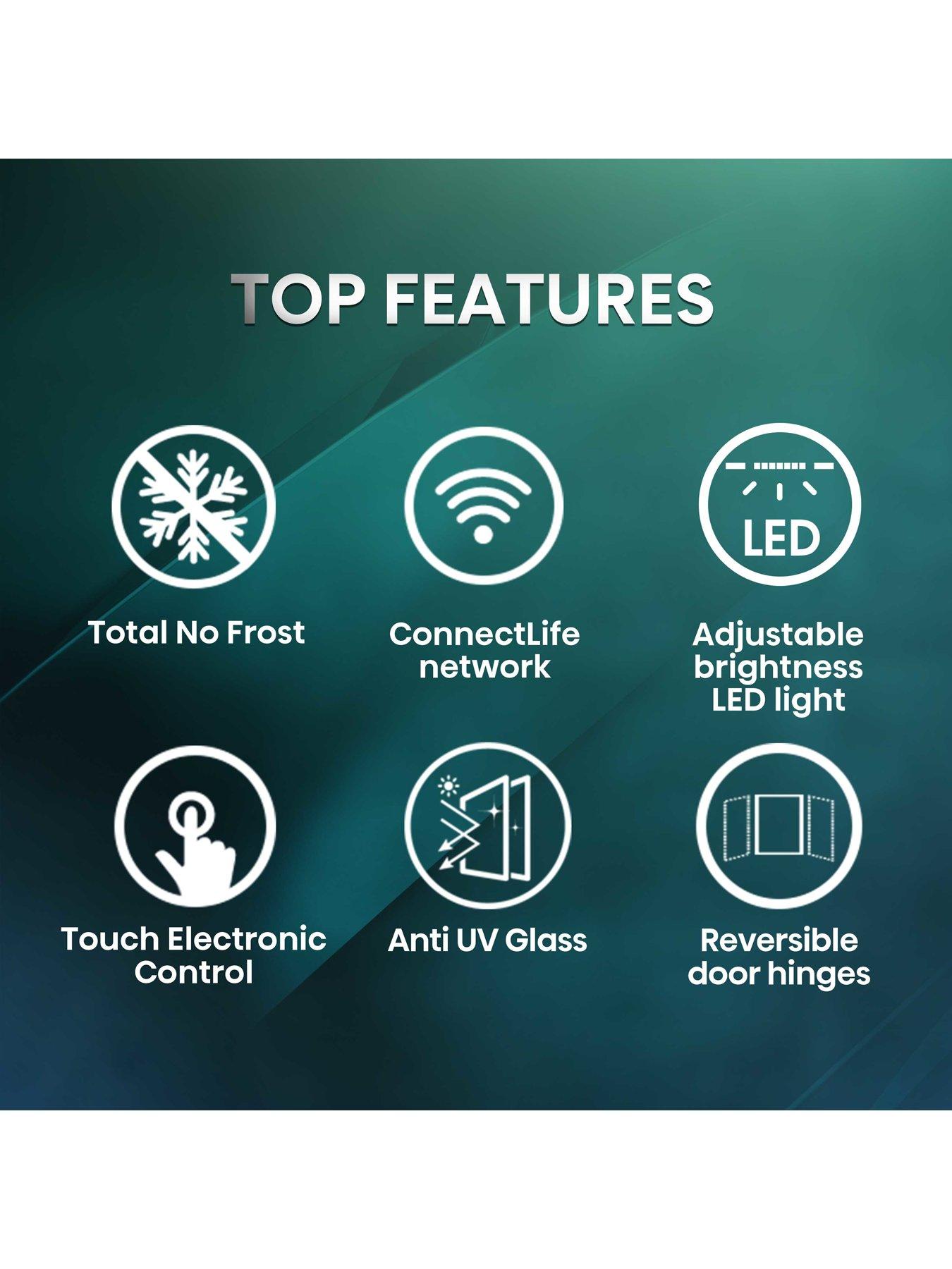  image of hisense-rw3n132gslf-integrated-wine-cooler-single-zone-black-glass