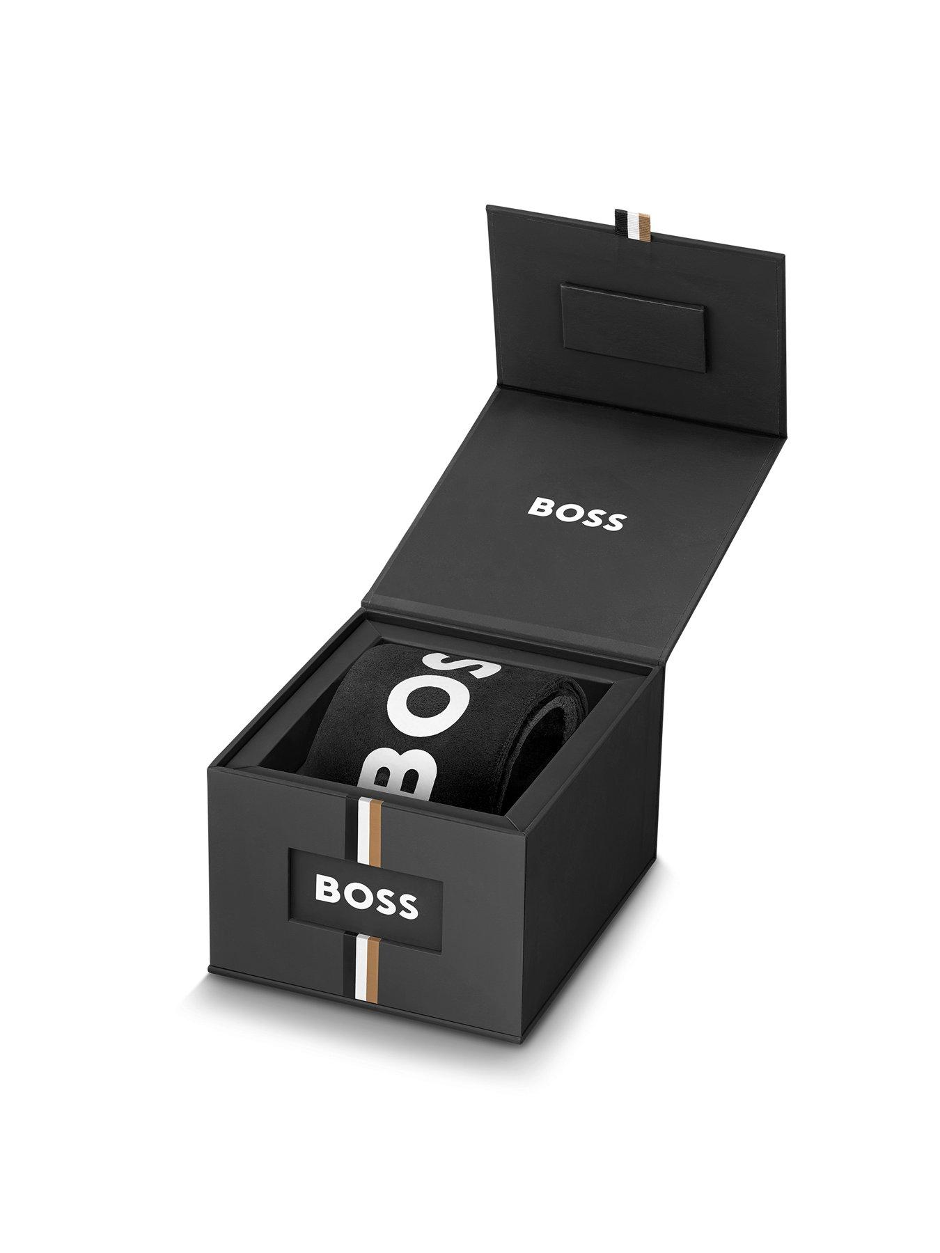  image of boss-gents-skytraveller-chronograph-watch-with-brown-leather-strap