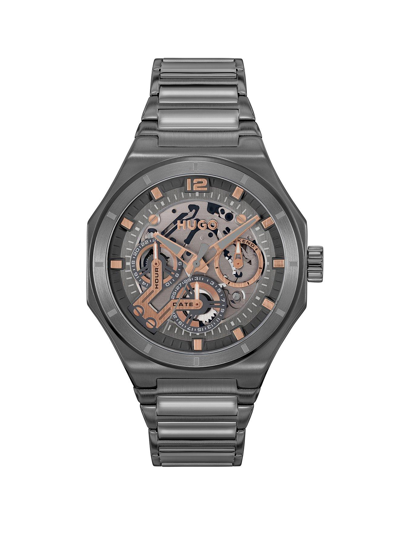 hugo-gentsnbspgrail-skeletonnbspip-multifunction-bracelet-watch-grey