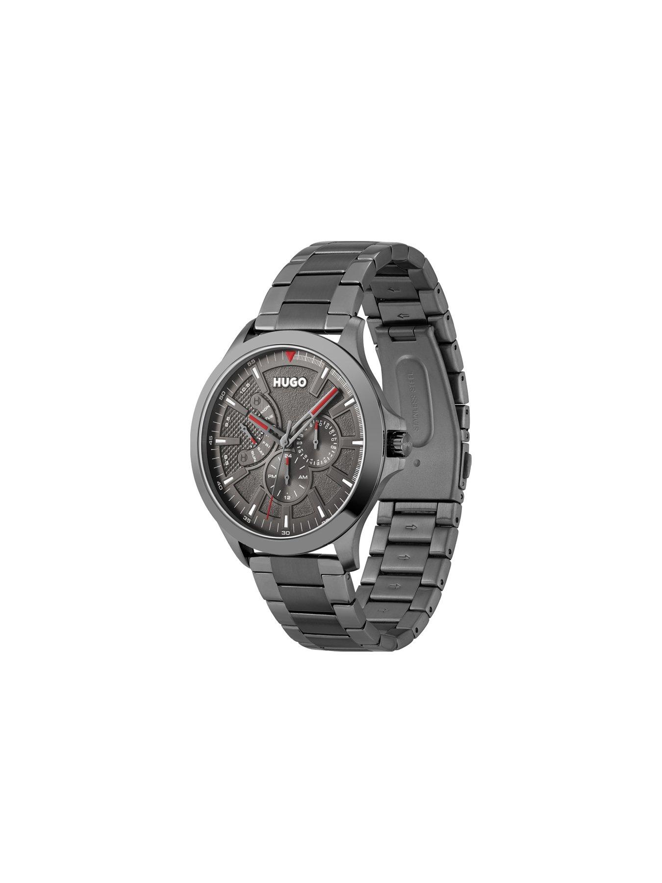 Image 3 of 6 of HUGO Gents #LEAP Grey IP Bracelet Watch