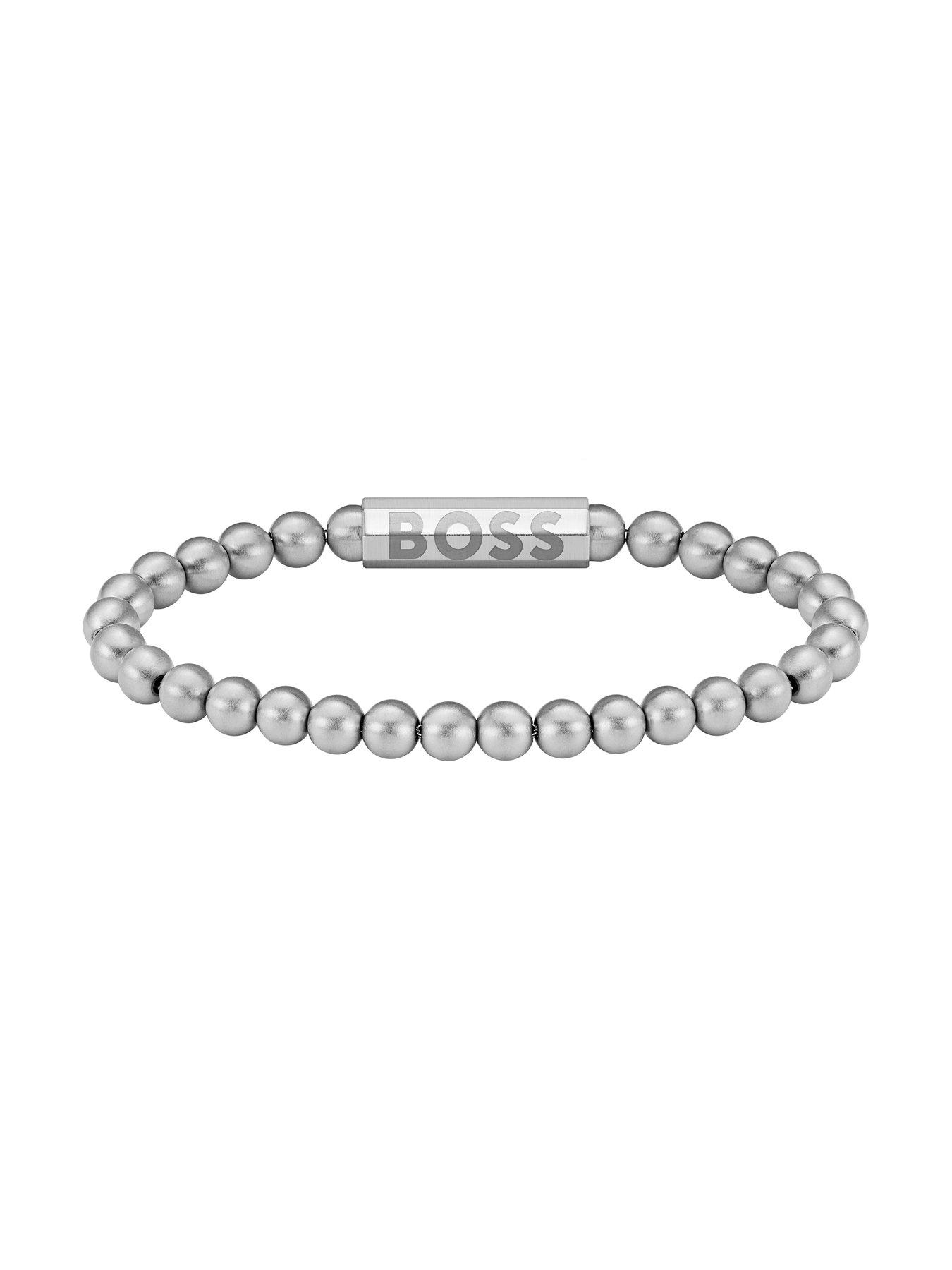 Image 2 of 7 of BOSS Gents Sphere Metal Bead Bracelet