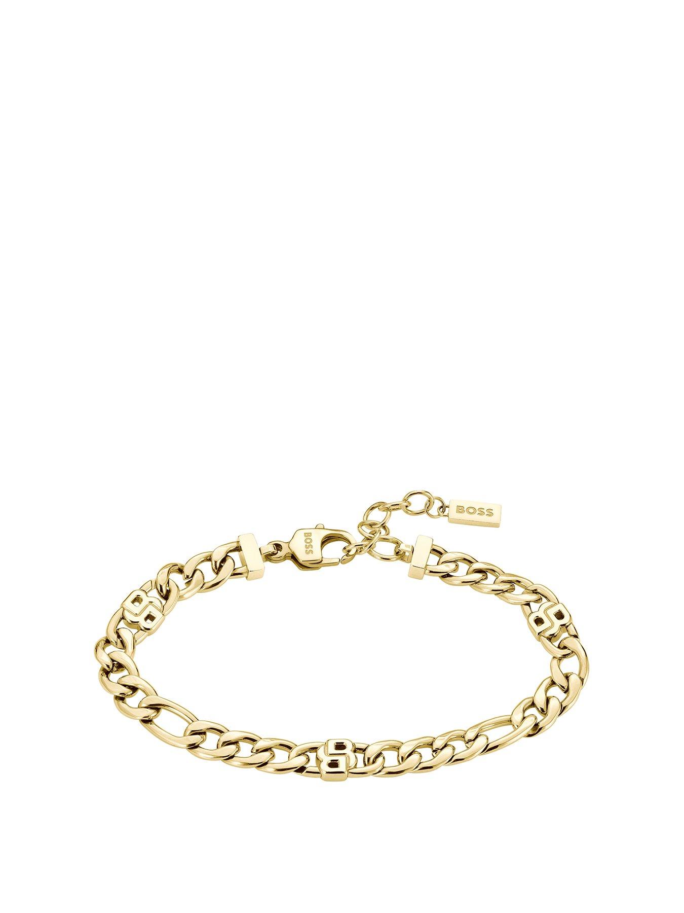 undefined Ladies Double B Gold IP Infinite Bracelet