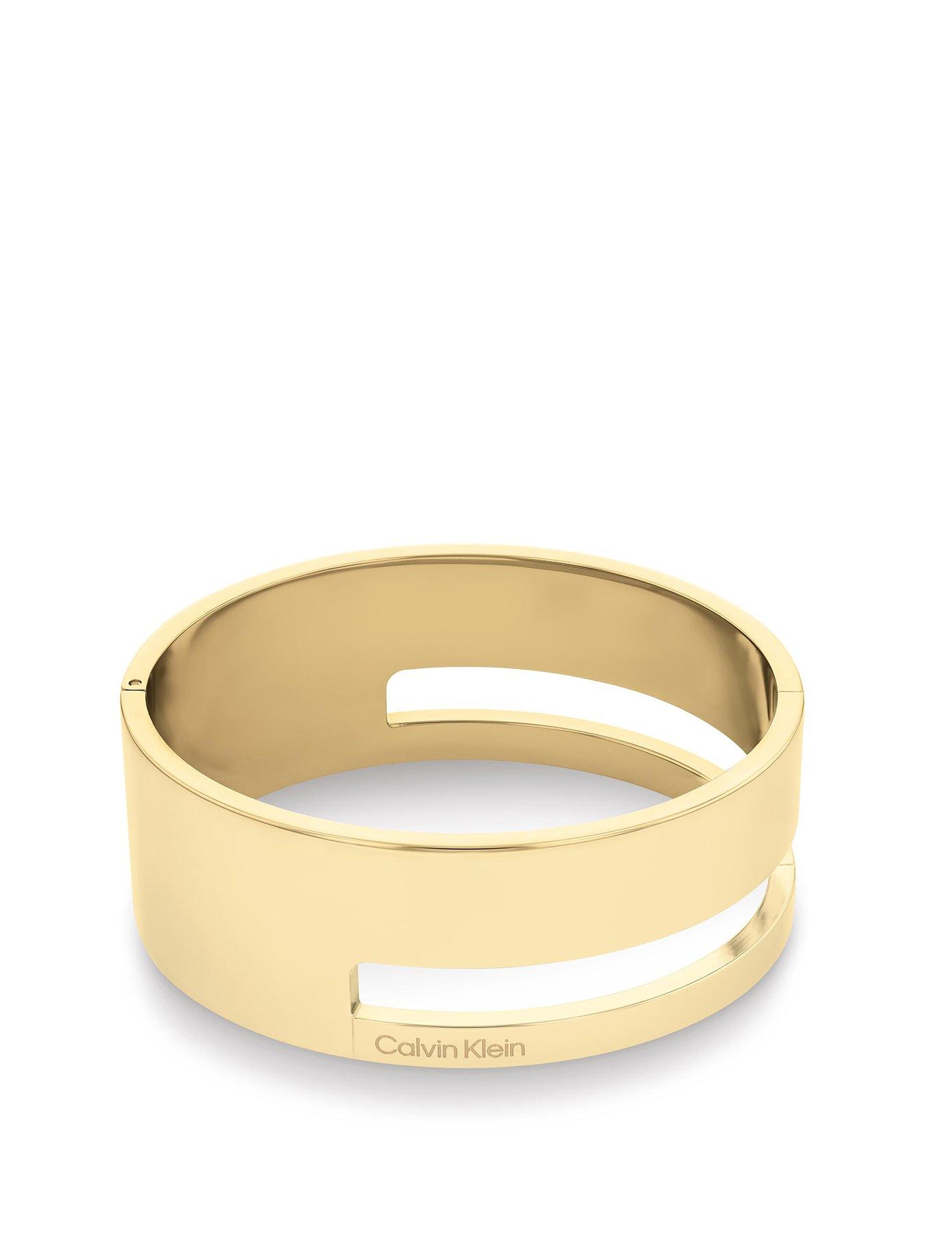 Calvin Klein Womens Calvin Klein gold plated bangle