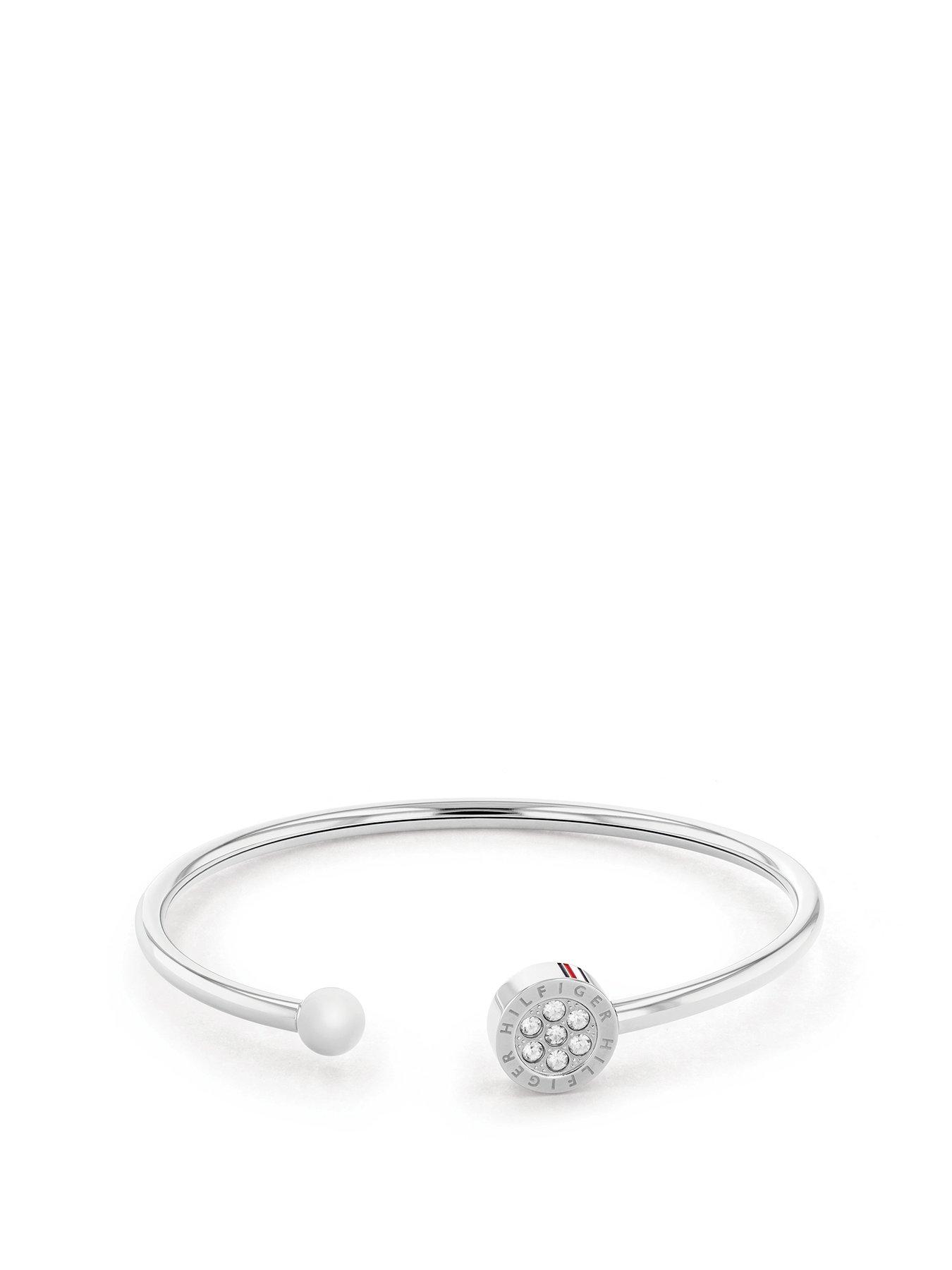  image of tommy-hilfiger-womens-crystal-bangle