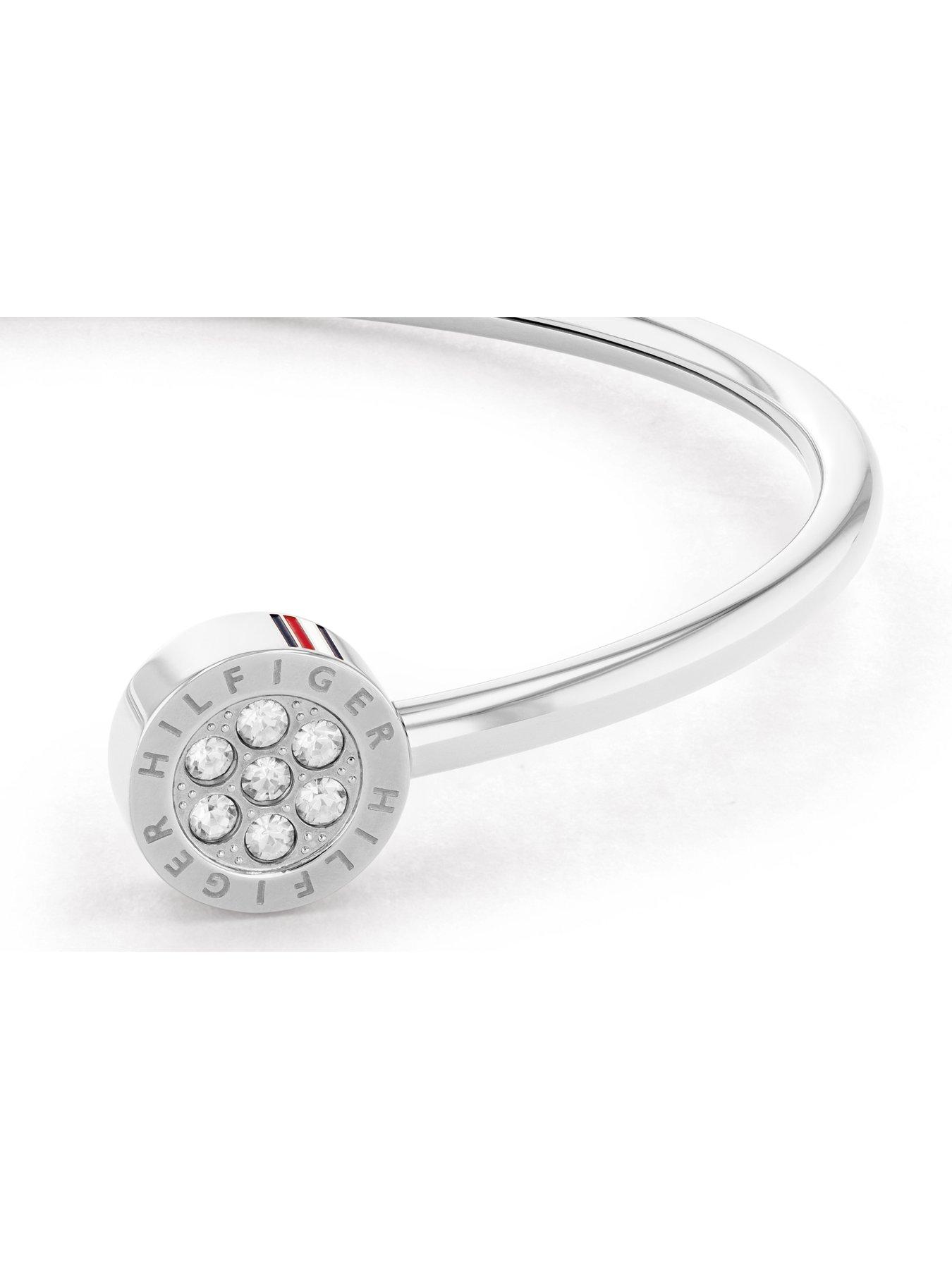  image of tommy-hilfiger-womens-crystal-bangle