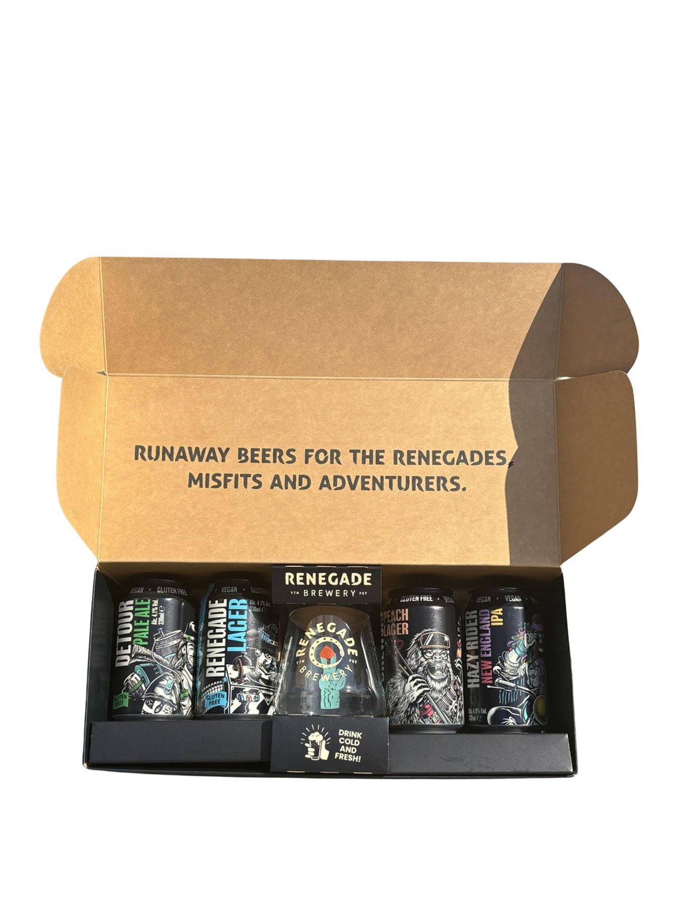 Image 1 of 6 of Renegade Craft Beer Gift Set (4 x 330ml cans + glass)
