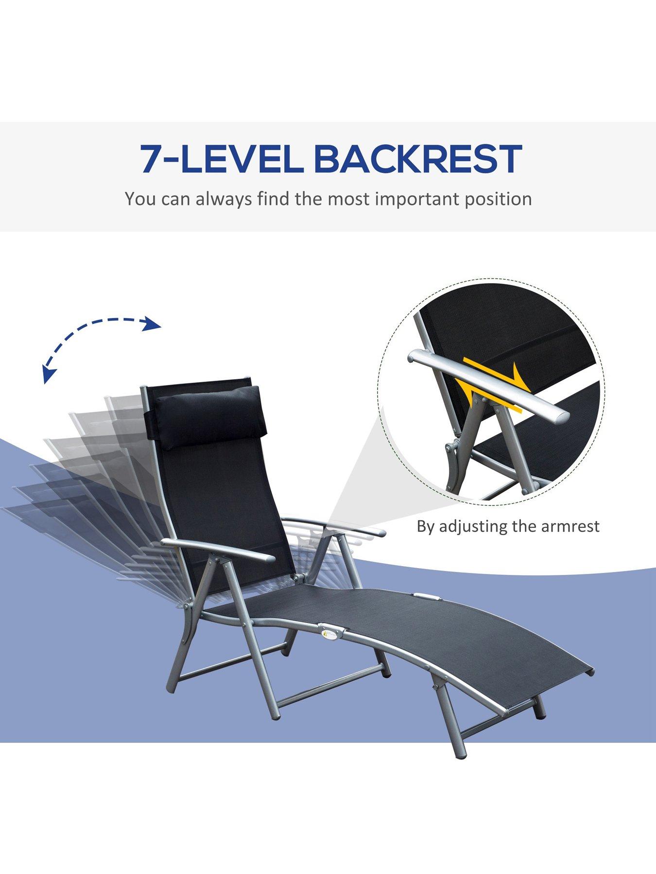 Image 4 of 7 of OutSunny Outdoor Lounge Chair