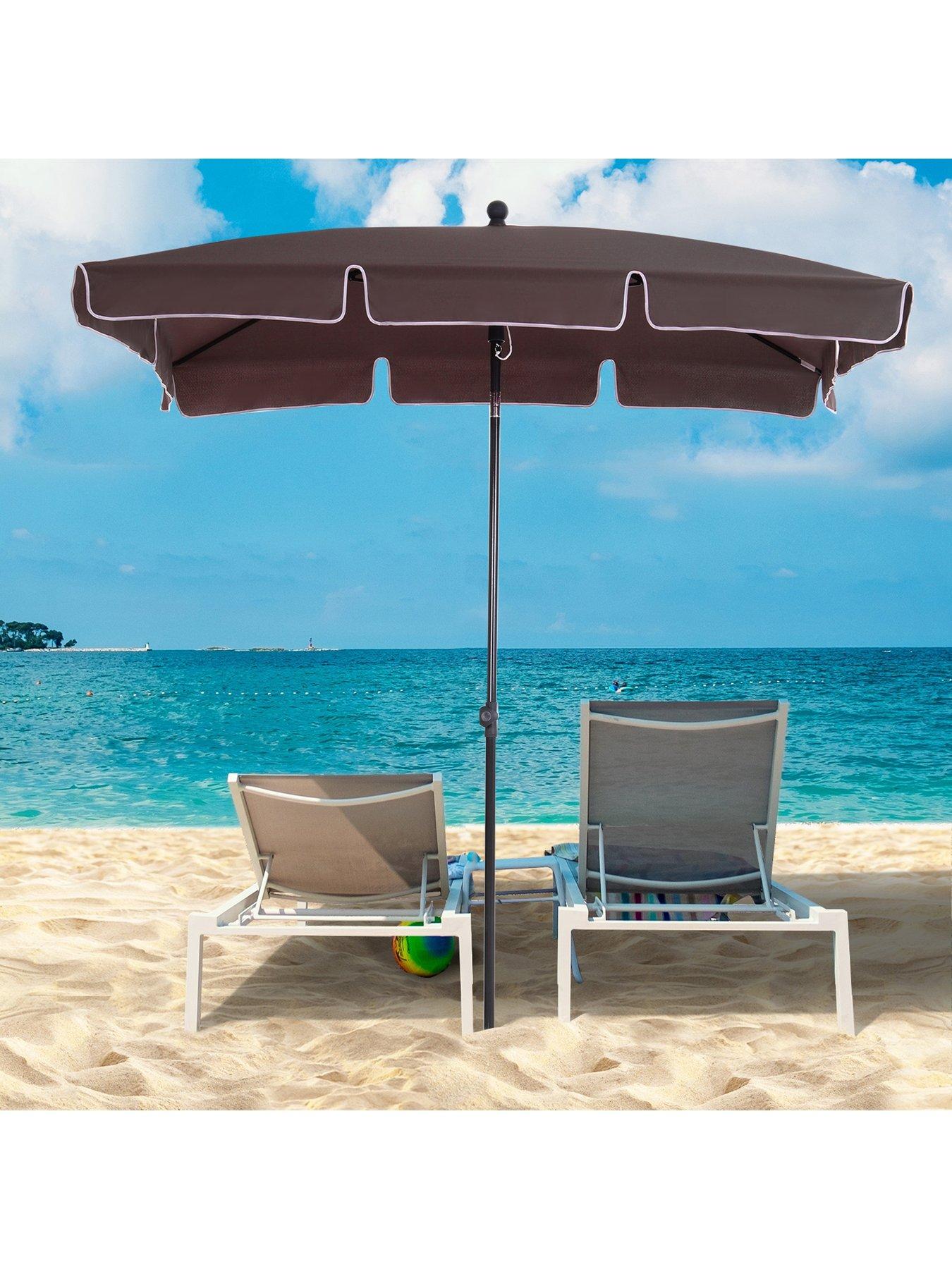 OutSunny Patio Umbrella Parasol 2m