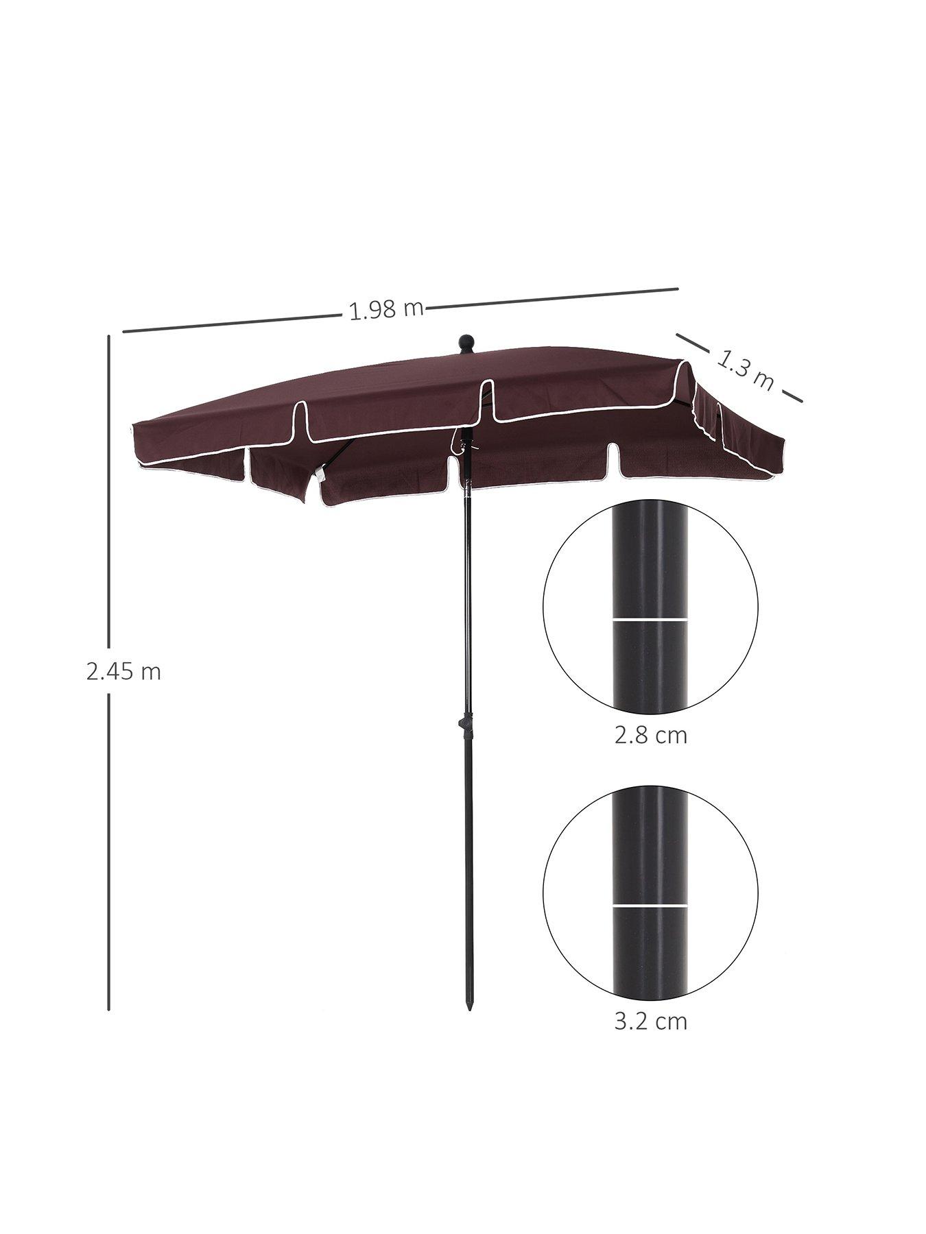  image of outsunny-patio-umbrella-parasol-2m