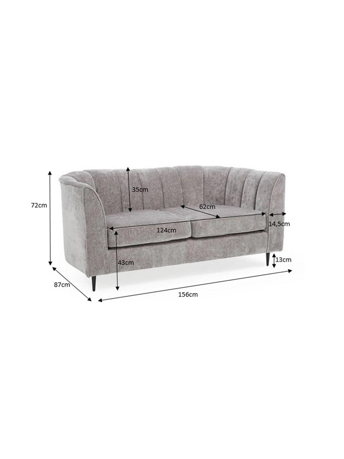 Image 7 of 7 of The Very Collection Guild 2 Seater Fabric Sofa - Grey - FSC&reg; Certified