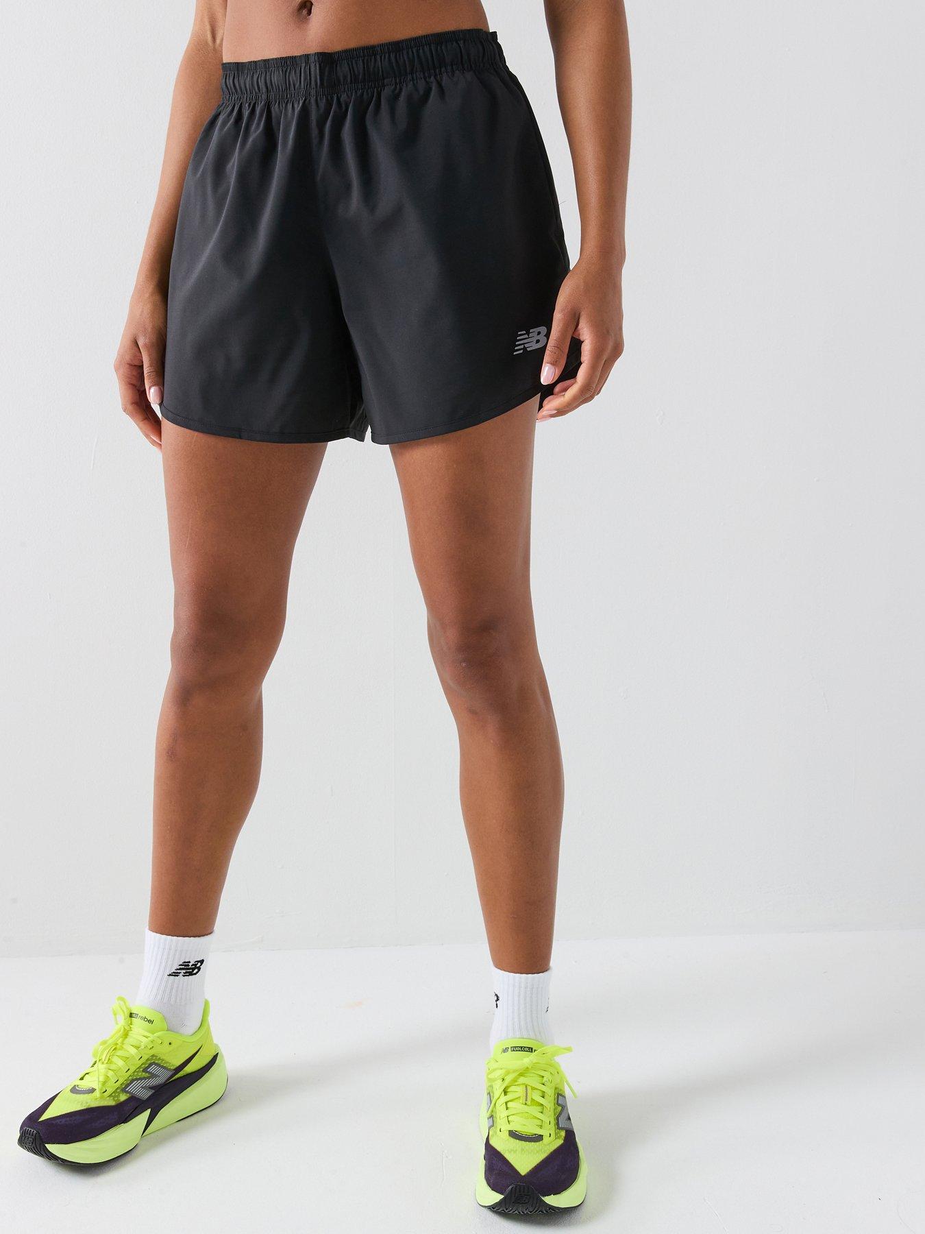 New Balance Womens Running Sport Essentials 5in Shorts - Black