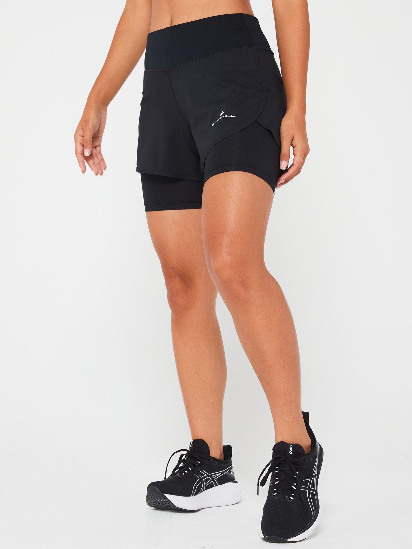 undefined Womens Tech Running 4.5inch Short-back - Black