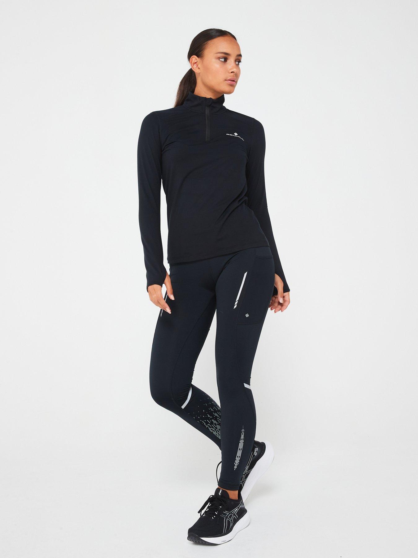  image of ronhill-womens-core-thermal-half-zip-black