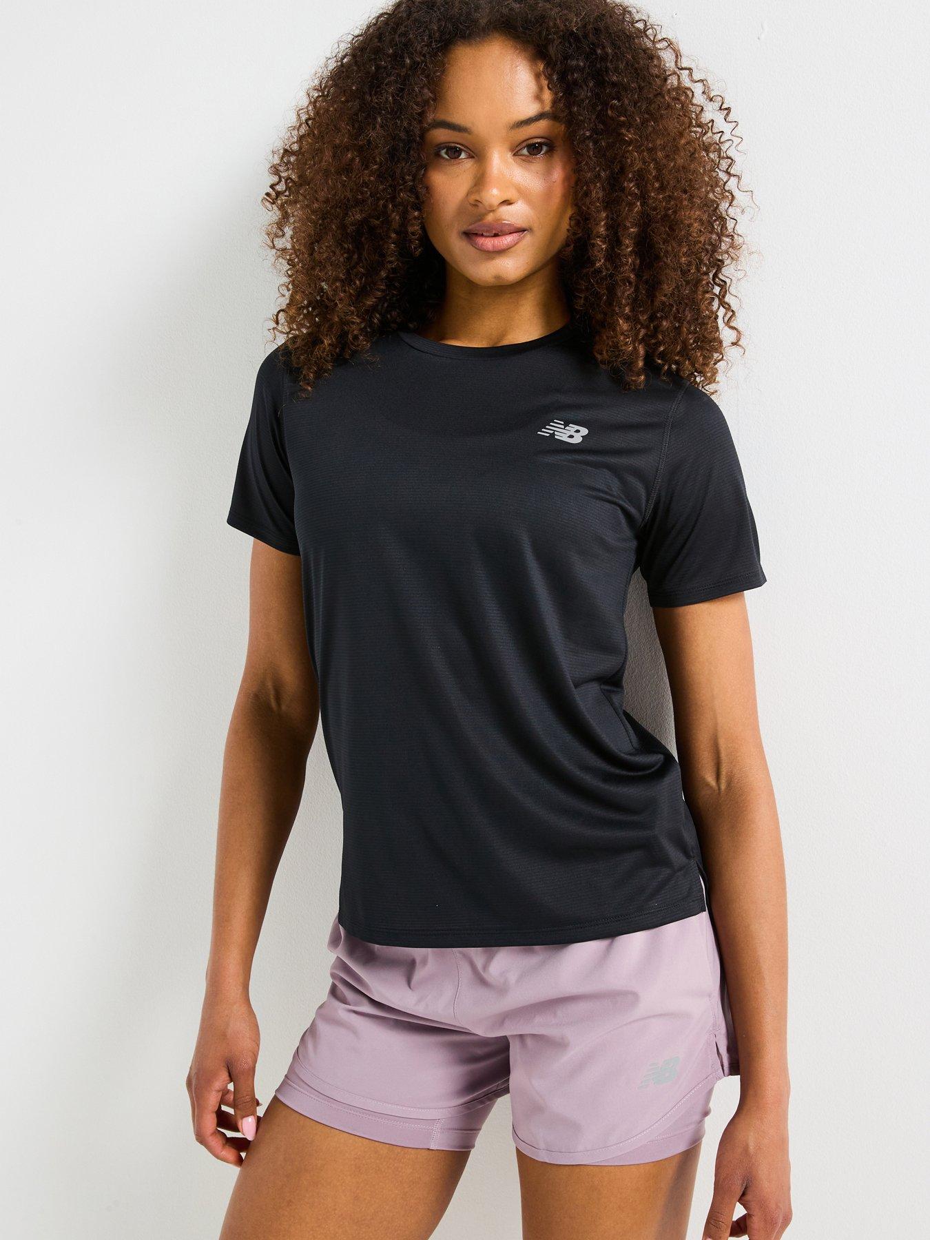 New Balance Womens Running Sport Essentials T-shirt - Black