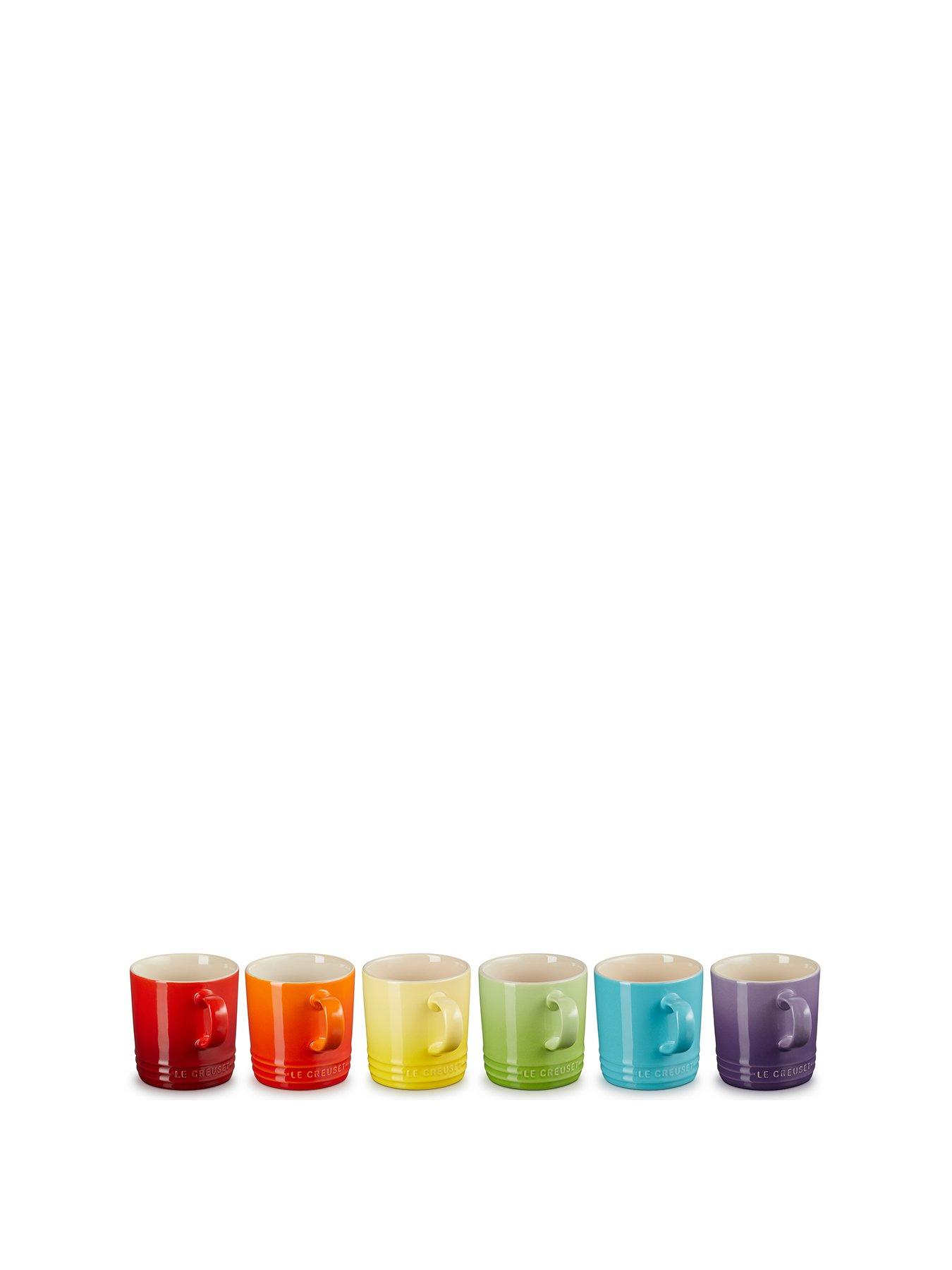  image of le-creuset-set-of-6-rainbow-london-coffee-cupsnbsp