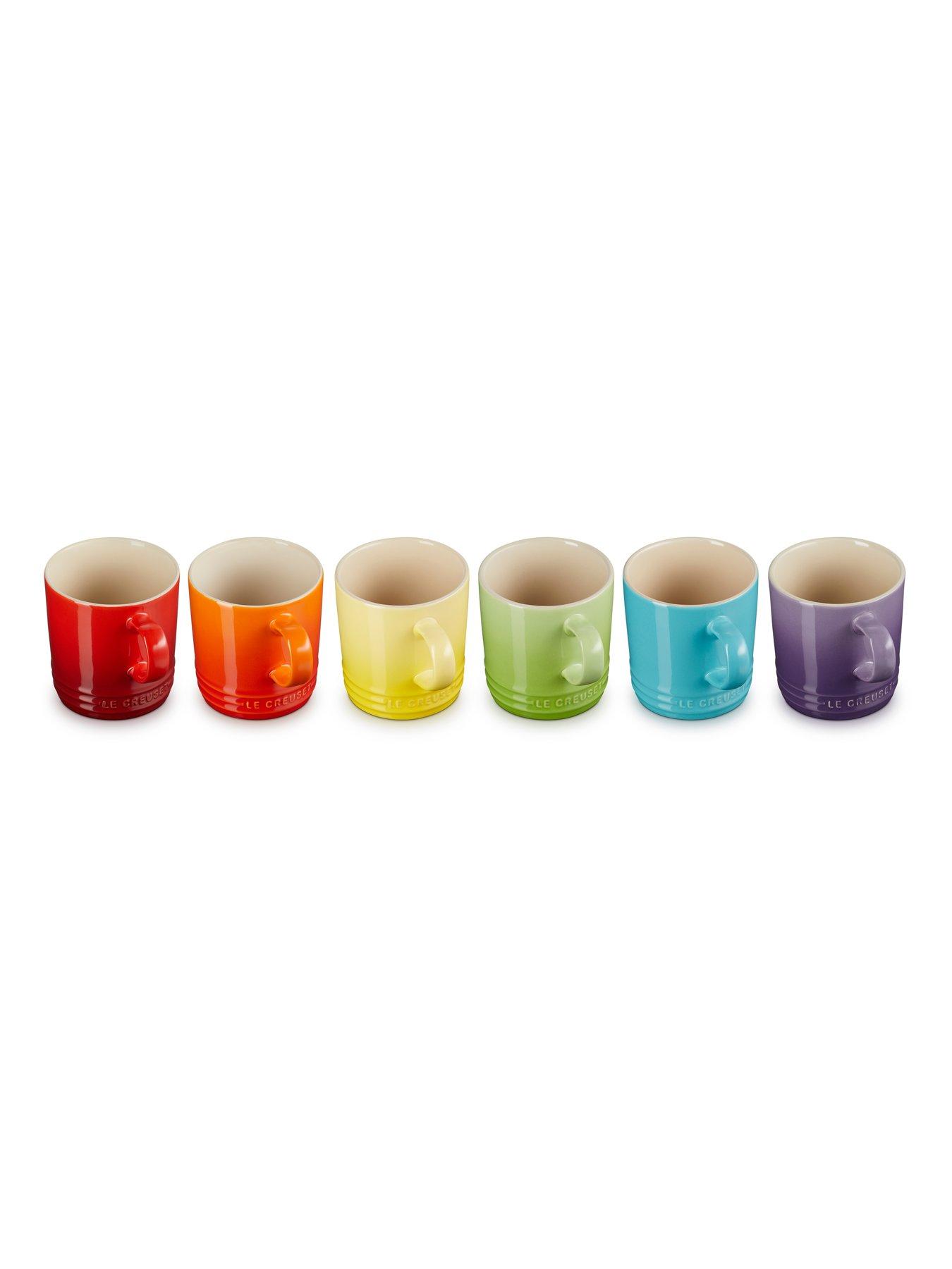 image of le-creuset-set-of-6-rainbow-london-coffee-cupsnbsp