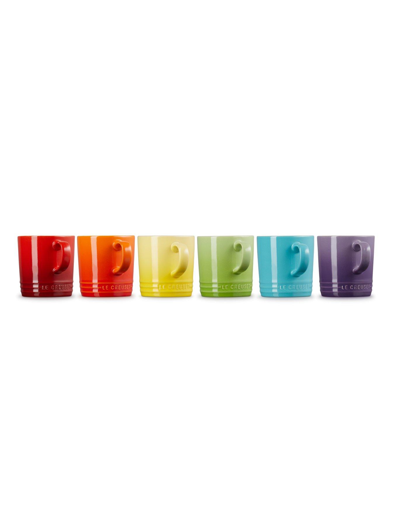  image of le-creuset-set-of-6-rainbow-london-coffee-cupsnbsp