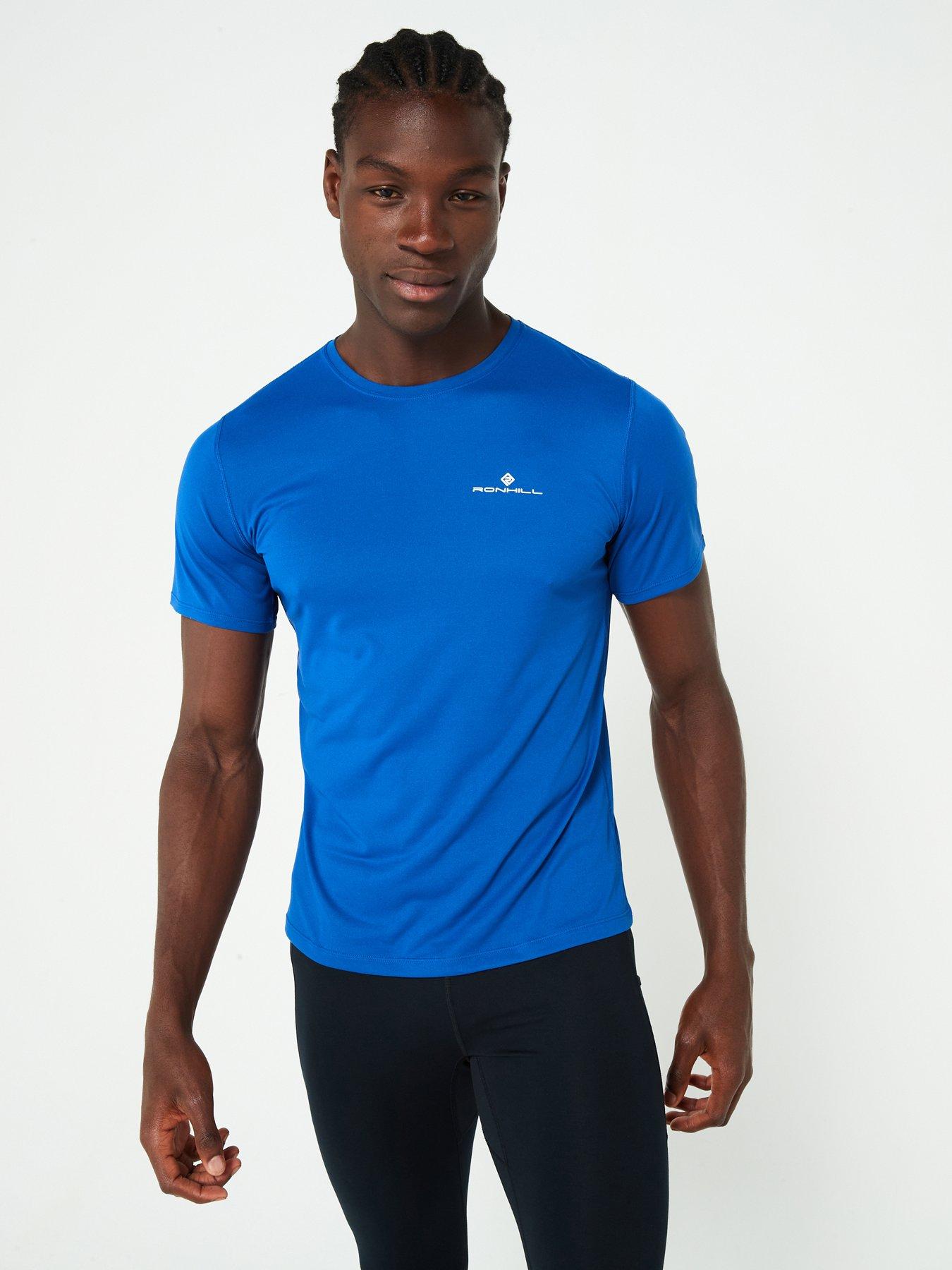 undefined Mens Core Running Short Sleeved Tee -Blue
