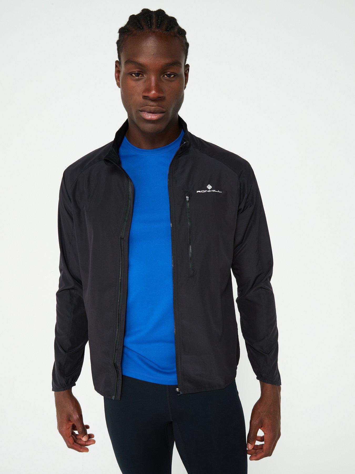 Mens 'running jacket black best sale