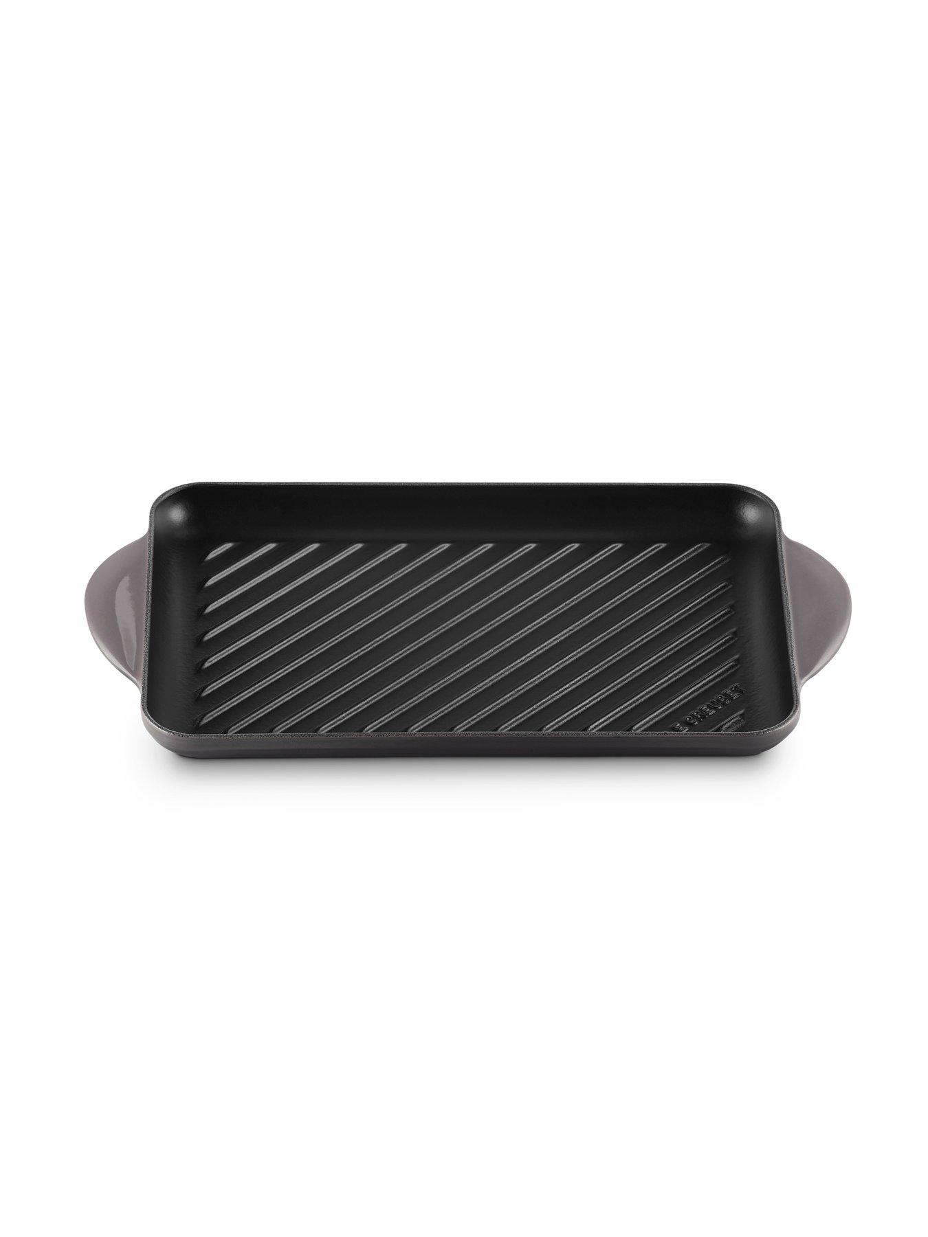undefined Cast Iron 32 cm Rectangular Grill in Volcanic