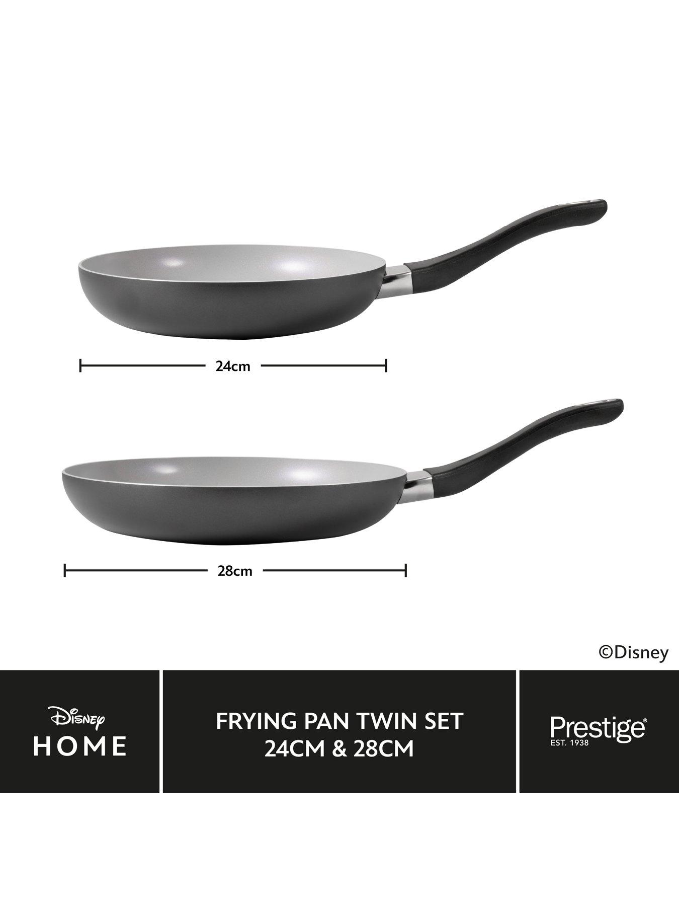 Image 4 of 8 of Disney Prestige X Disney Monochrome Ceramic Non Stick Toxin Free Frying Pan Twin Pack Set - 24/28cm