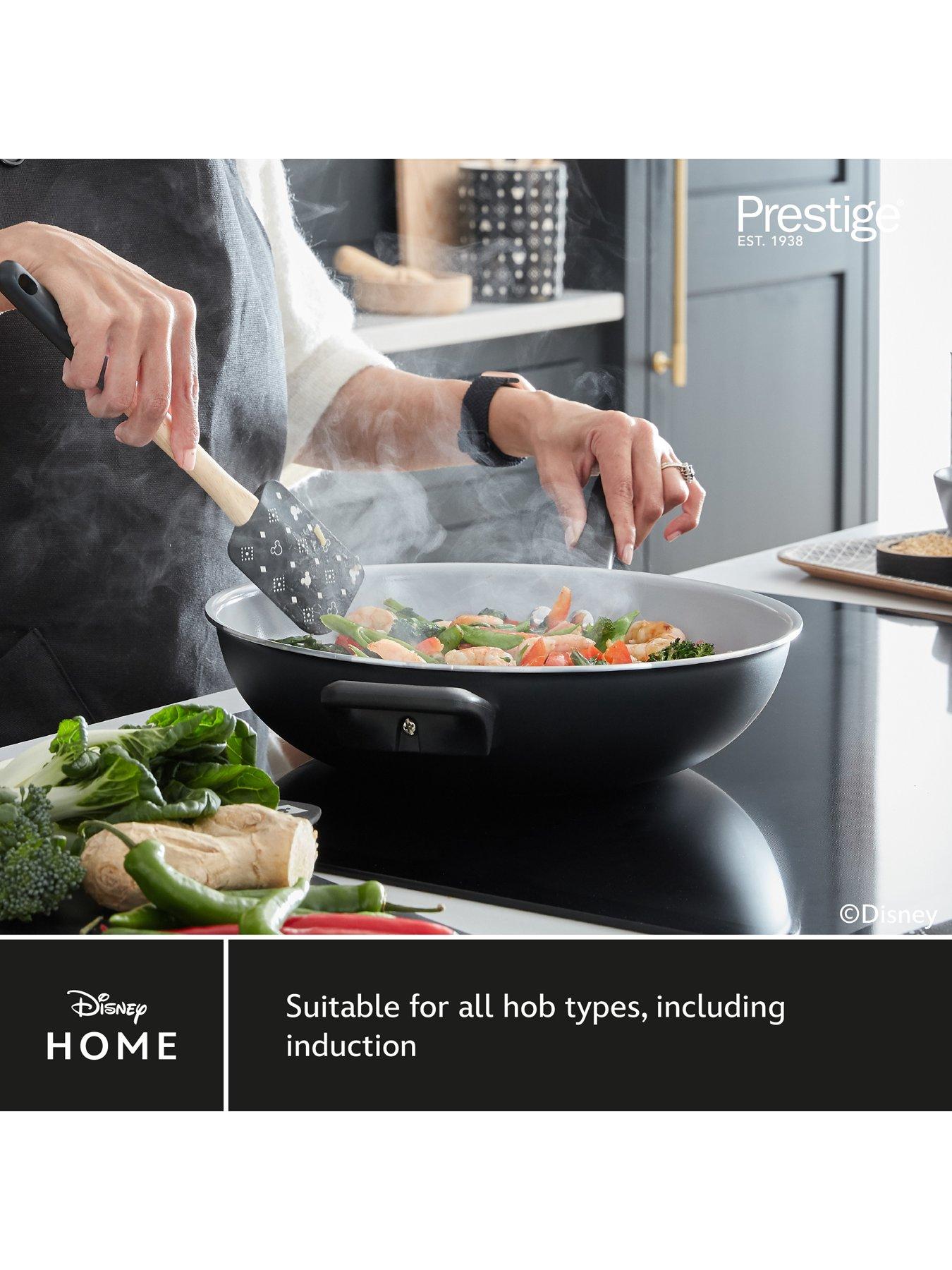 Image 5 of 8 of Disney Prestige X Disney Monochrome Ceramic Non Stick Toxin Free Frying Pan Twin Pack Set - 24/28cm