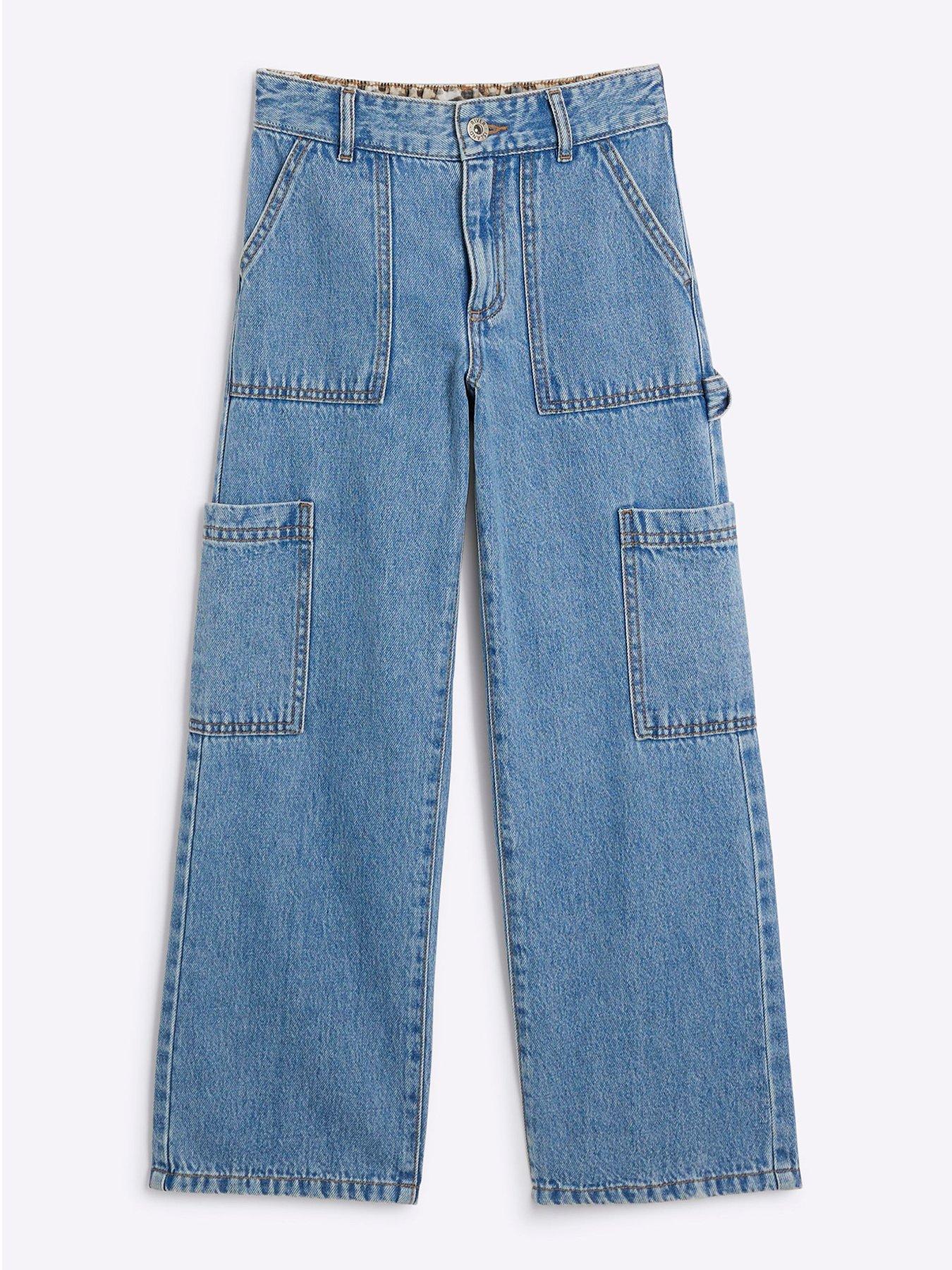 undefined Older Girl Carpenter Straight Jeans - Blue