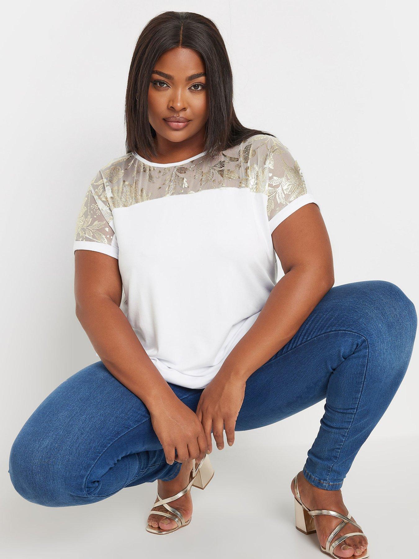  image of yours-curve-foil-printed-top-white