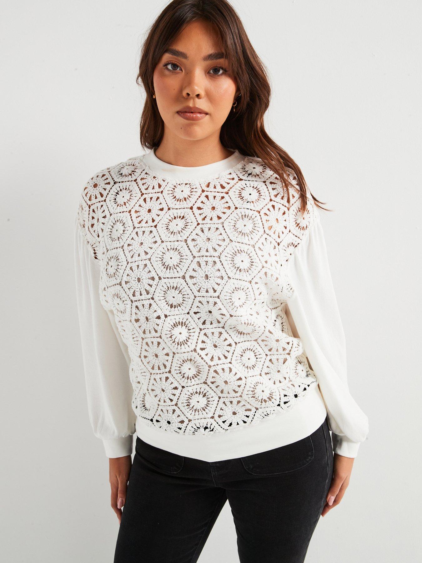 v-by-very-curve-crochet-front-mix-top-cream