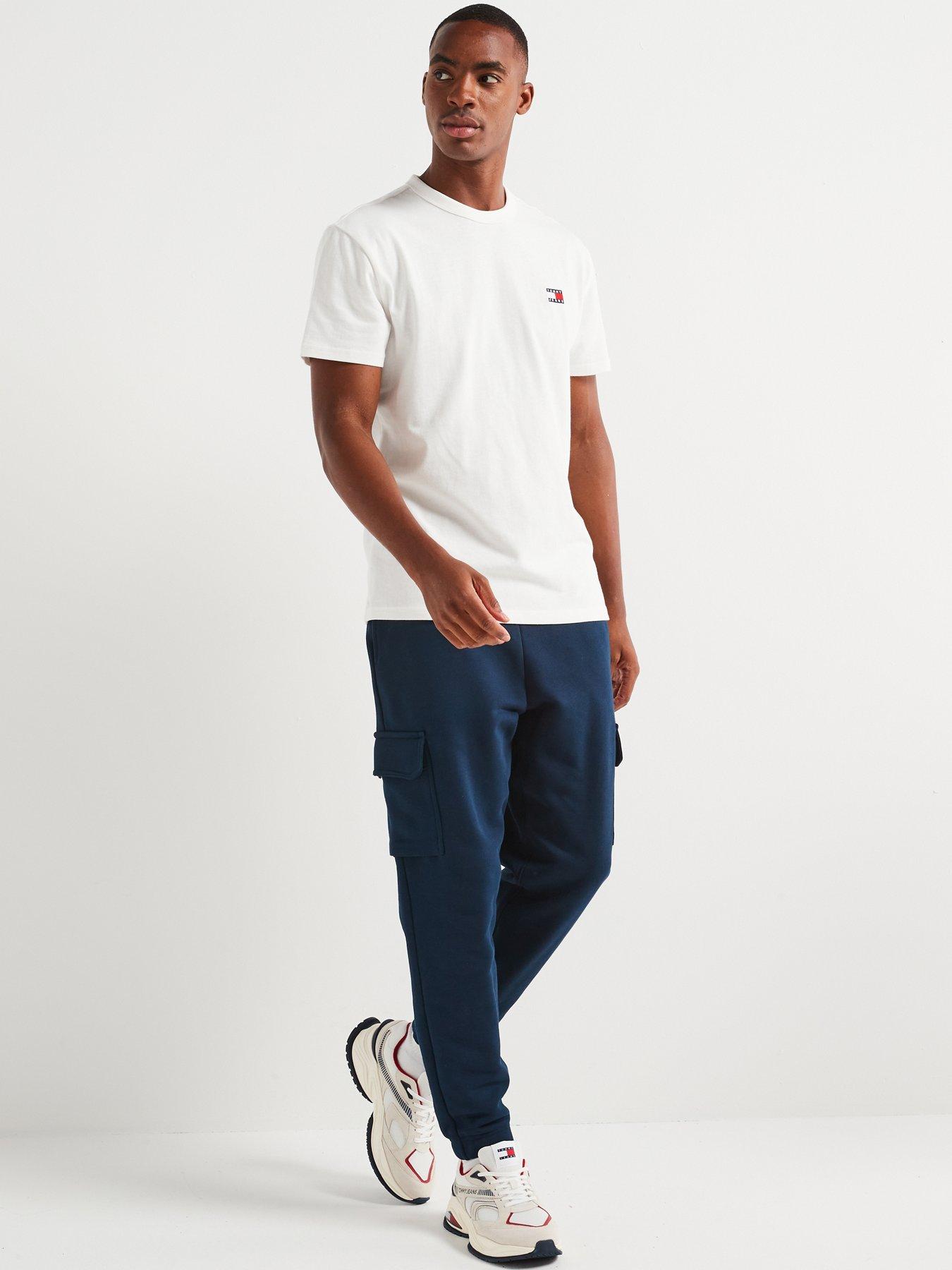 Image 3 of 4 of Tommy Jeans Regular Fit Left Chest Badge T-Shirt - White