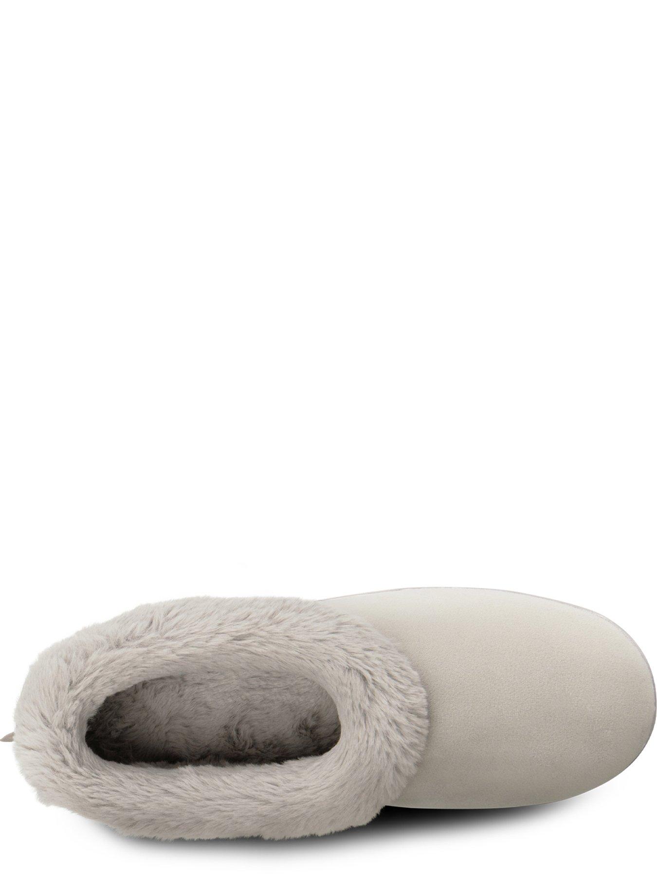  image of totes-microsuede-shoot-slippers-grey