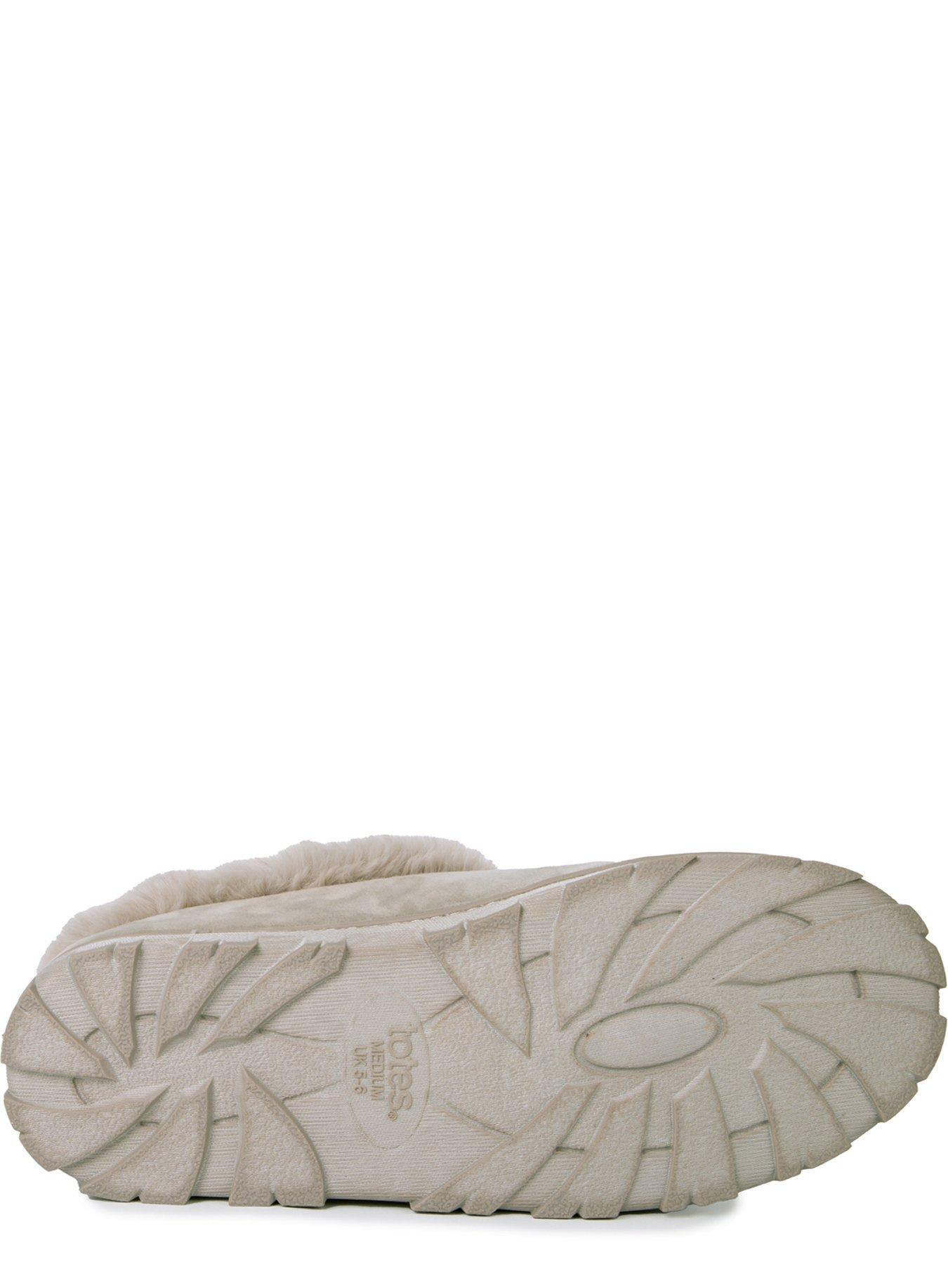  image of totes-microsuede-shoot-slippers-grey