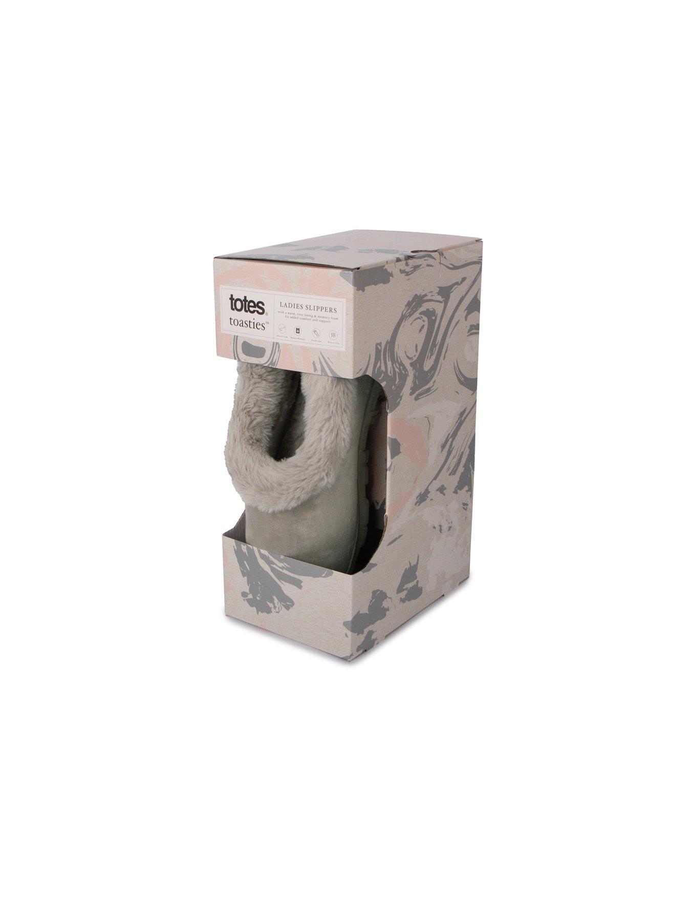  image of totes-microsuede-shoot-slippers-grey