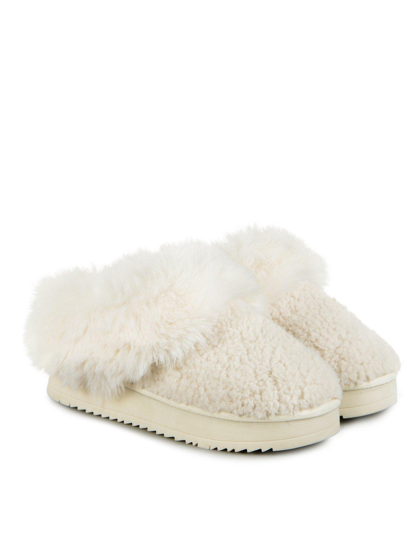 totes-icon-textured-mule-with-chunky-sole-slippers-cream